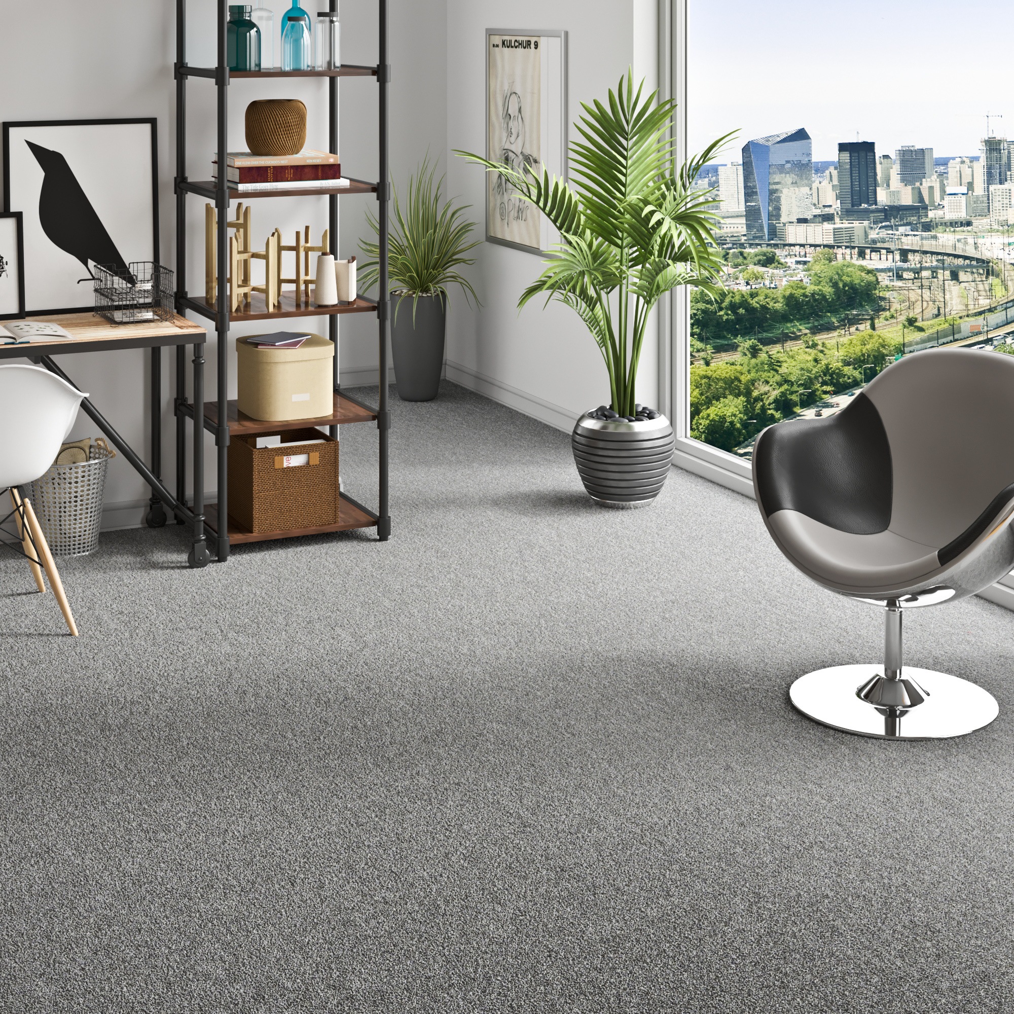 my home Teppichboden »Fortis, Schlinge, Made in Netherlands«, rechteckig, 5 mm Höhe, meliert, Breite 400 cm, strapazierfähig, Wohnzimmer