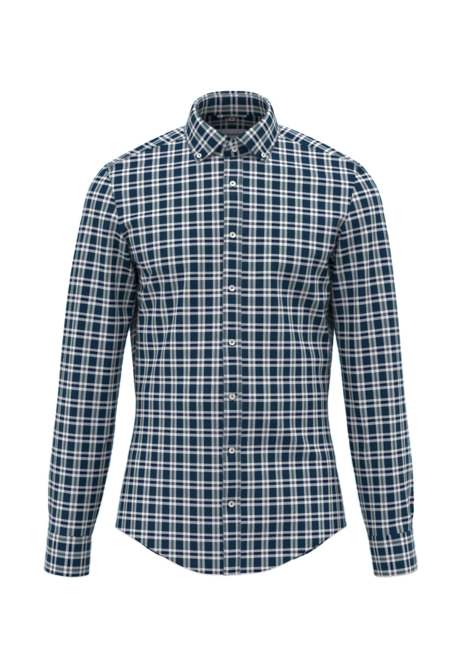 seidensticker Flanellhemd »Shaped«, Shaped Langarm Button-Down-Kragen Karo