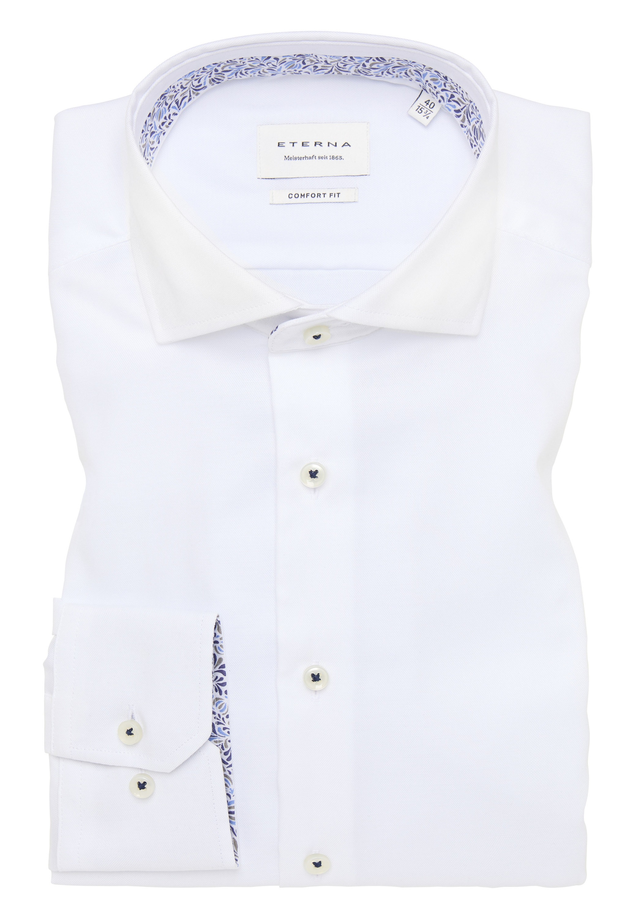 Eterna Langarmhemd »COMFORT FIT« NON IRON (bügelfrei)