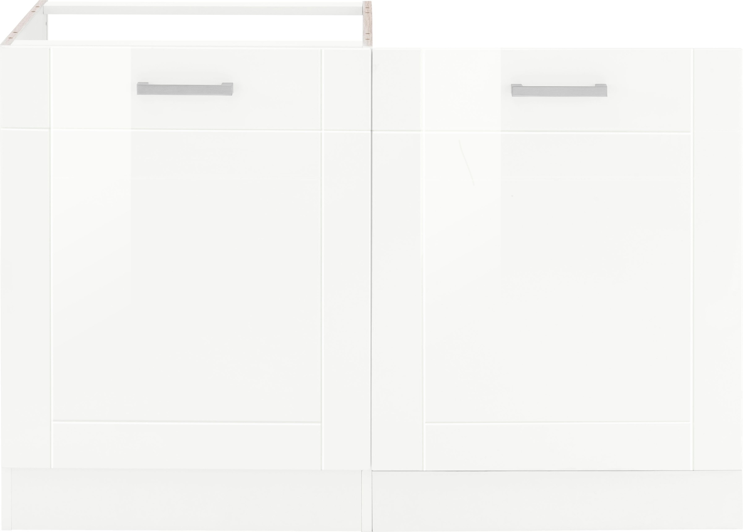 KOCHSTATION Spülenschrank »KS-Tinnum«, 120 cm breit, MDF-Fronten, Metallgriffe, inklusive Einbauspüle