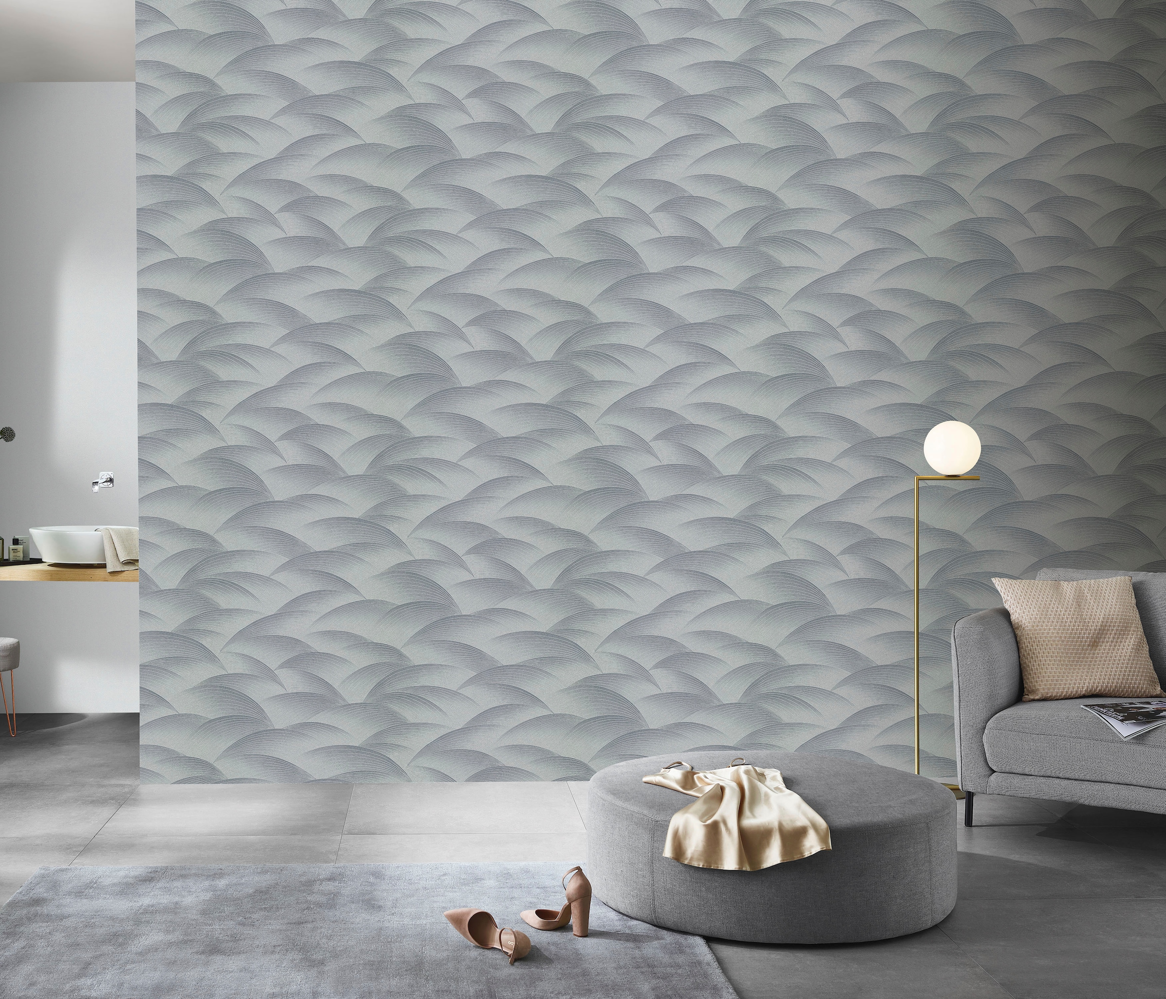 Fashion for walls Vliestapete »Sparkling Sea« glänzend geprägt Phthalate frei
