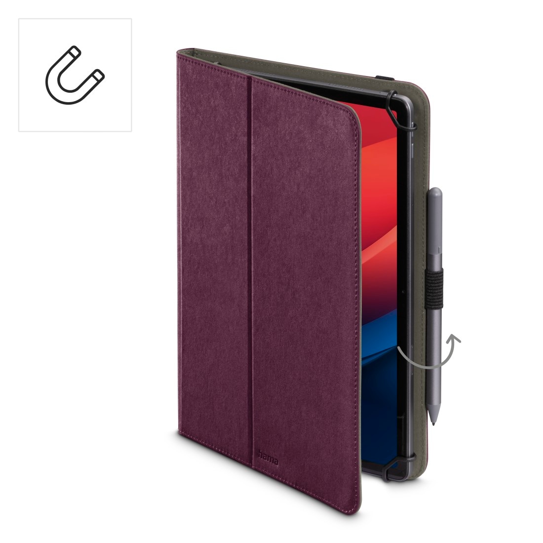 Hama Tablet-Hülle »Schutzhülle "Velvet" für Tablets 24 - 28 cm (9.5 - 11")« Tablet mit Einsteckfächer, universell