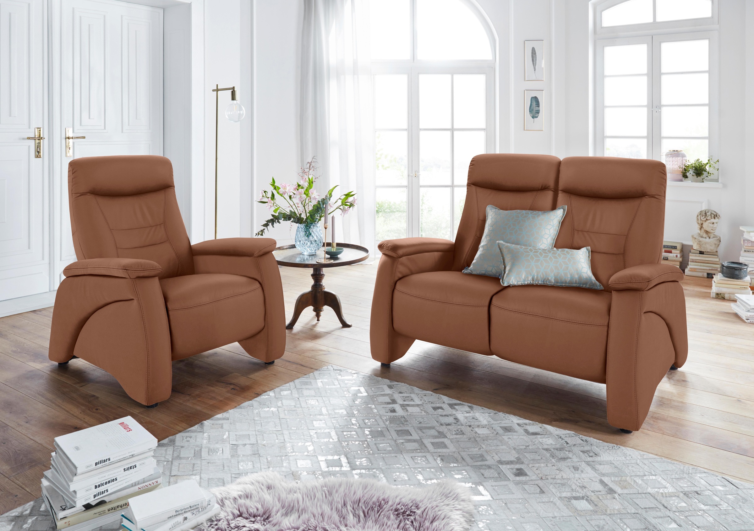exxpo - sofa fashion 2-Sitzer »Ascoli, Kinosofa mit hohem Sitzkomfort, bequeme Armlehnen«, hoher Rücken, inkl. Relaxfunktion
