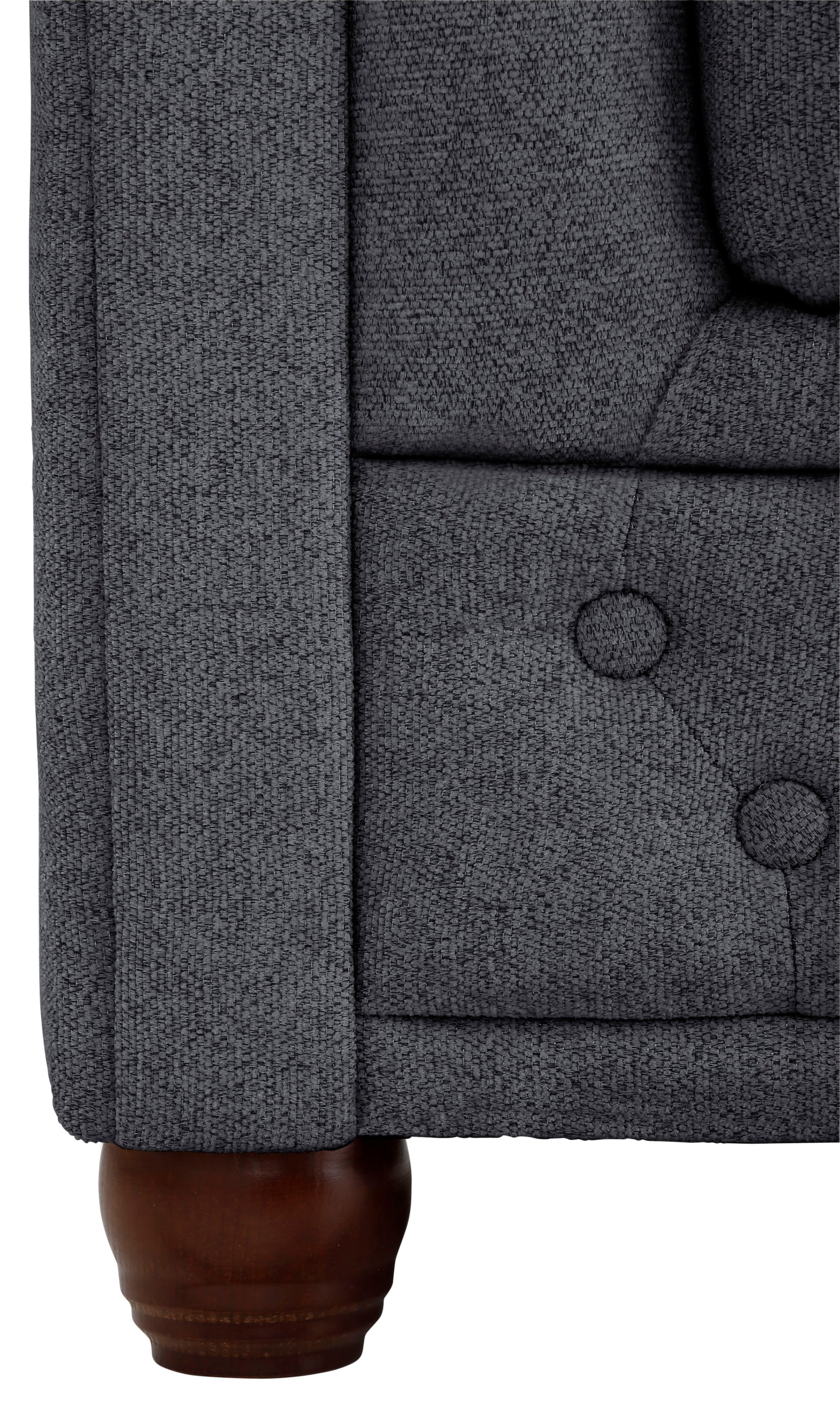 Home affaire Chesterfield-Sofa »New Castle« mit hochwertiger Knopfheftung in Chesterfield-Design, B/T/H: 203/86/72