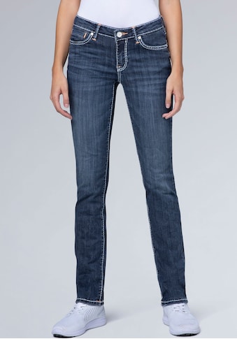 SOCCX Regular-fit-Jeans »RO:MY«, mit hellen Stepp-Nähten kaufen