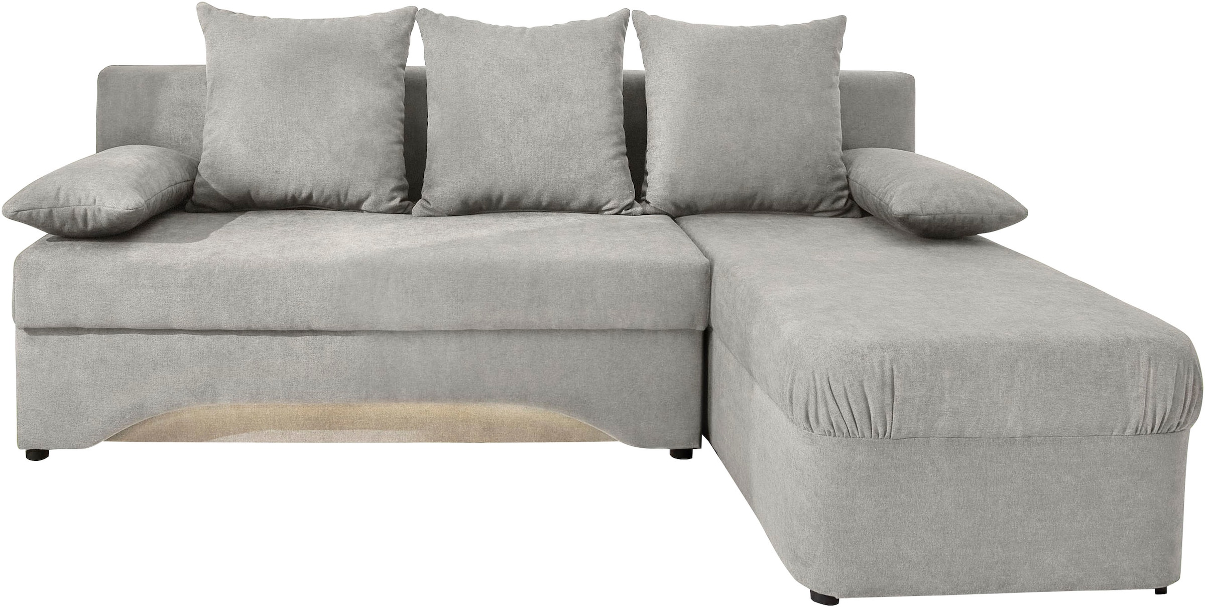 Jockenhöfer Gruppe Ecksofa »Starlight, L-Form, mit indirekter dimmbarer LED-Beleuchtung«, Gästebettfunktion; Stauraum/Bettkasten, mit Kissen