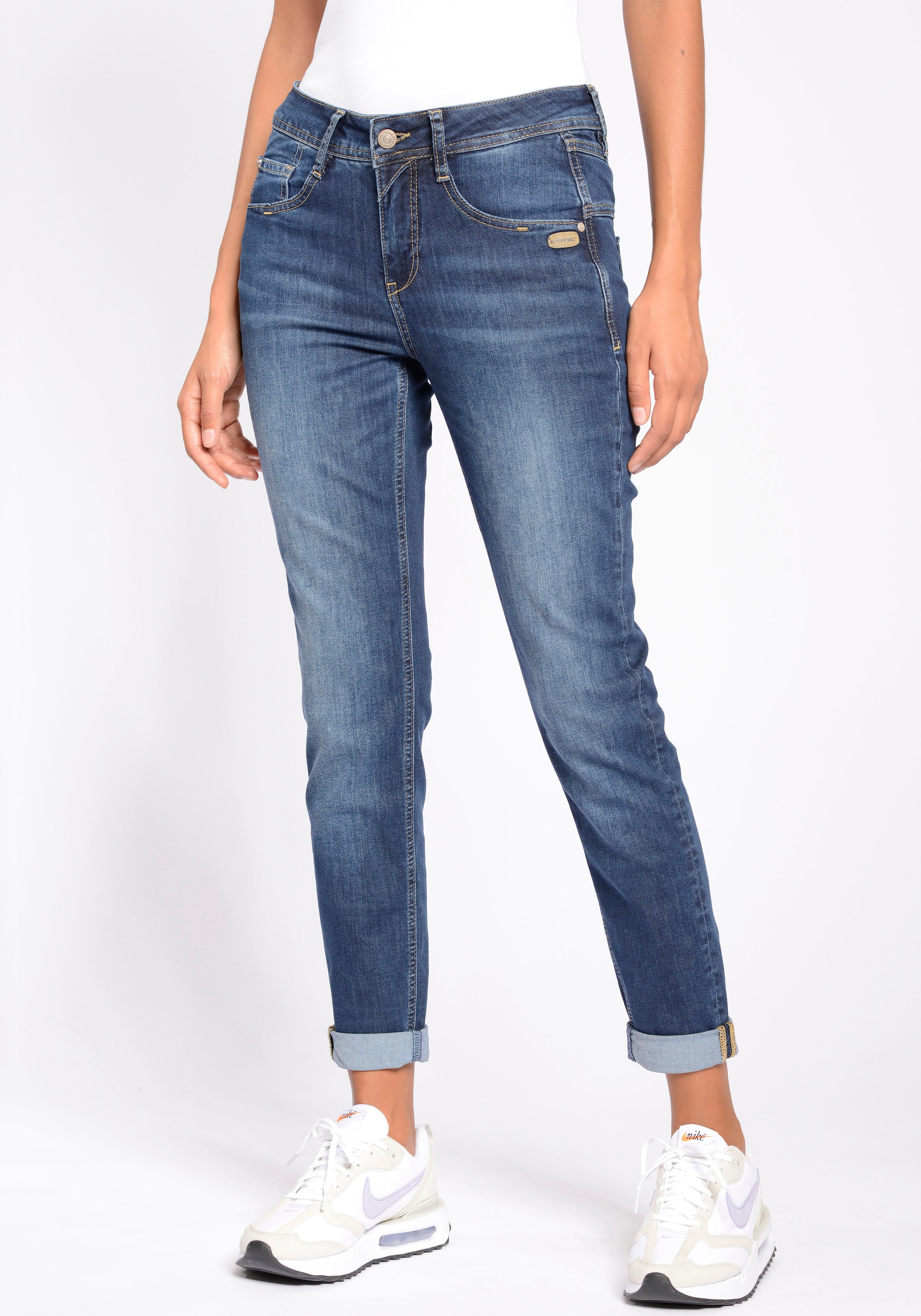 mit bei Relaxed »94Amelie Fit«, Relax-fit-Jeans GANG Used-Effekten