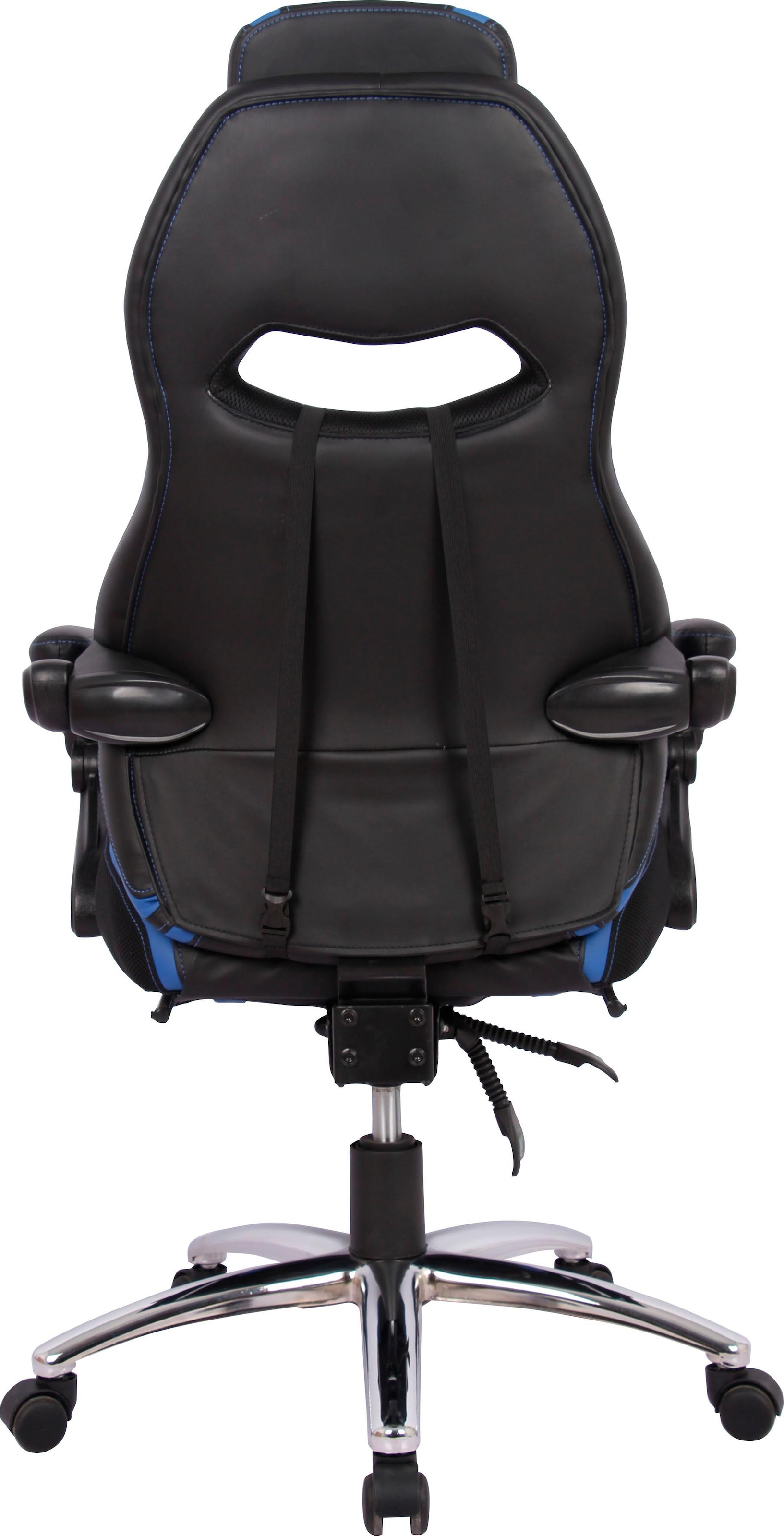 INOSIGN Gaming-Stuhl »Sprinta 1, Funktionen ausziehbarer 3 ergonomischen mit XXL Kunstleder, Jahre Chefsessel | mit komfortabel UNIVERSAL Garantie Fußstütze,«, gepolstert vielen ➥