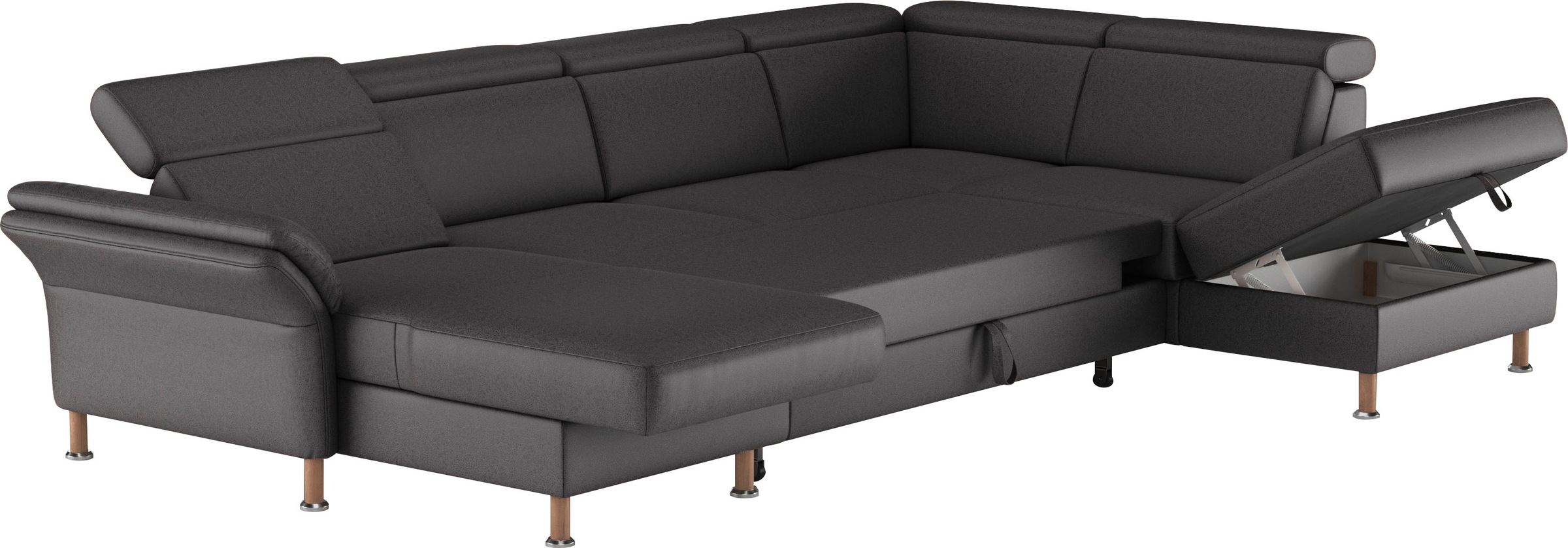 Home affaire Wohnlandschaft »Calypso U-Form«, wahlweise mit motorischer Relaxfunktion