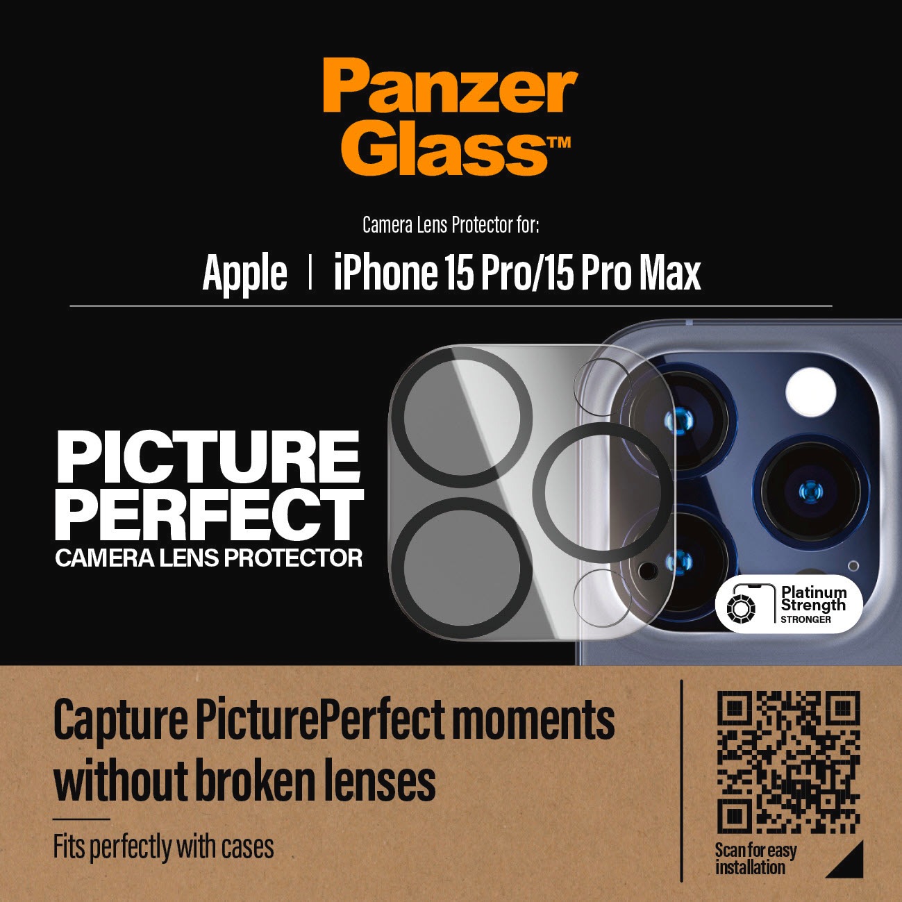PanzerGlass Kameraschutzglas »PicturePerfect Camera Protector« für iPhone 15 Pro;iPhone 15 Pro Max