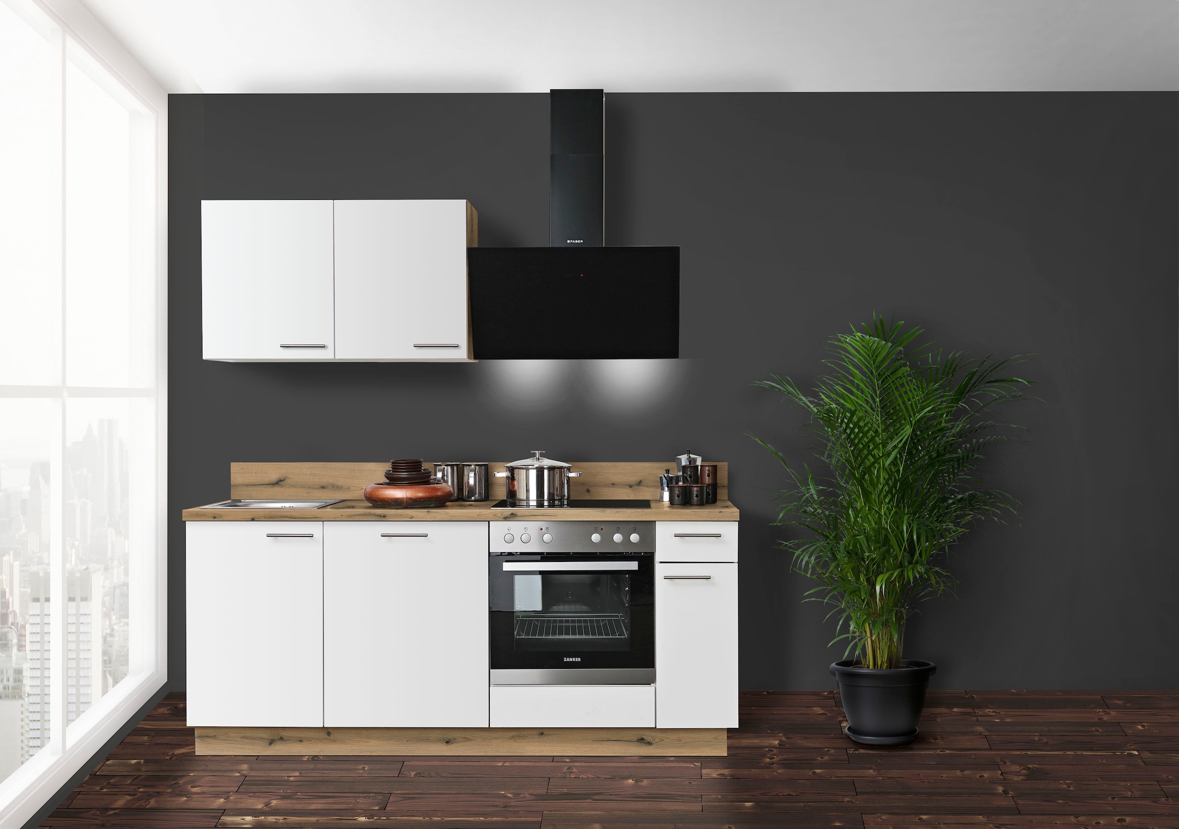 Express Küchen Küche »Scafa«, vormontiert, ohne E-Geräte, Vollauszug, Soft-Close,... kaufen
