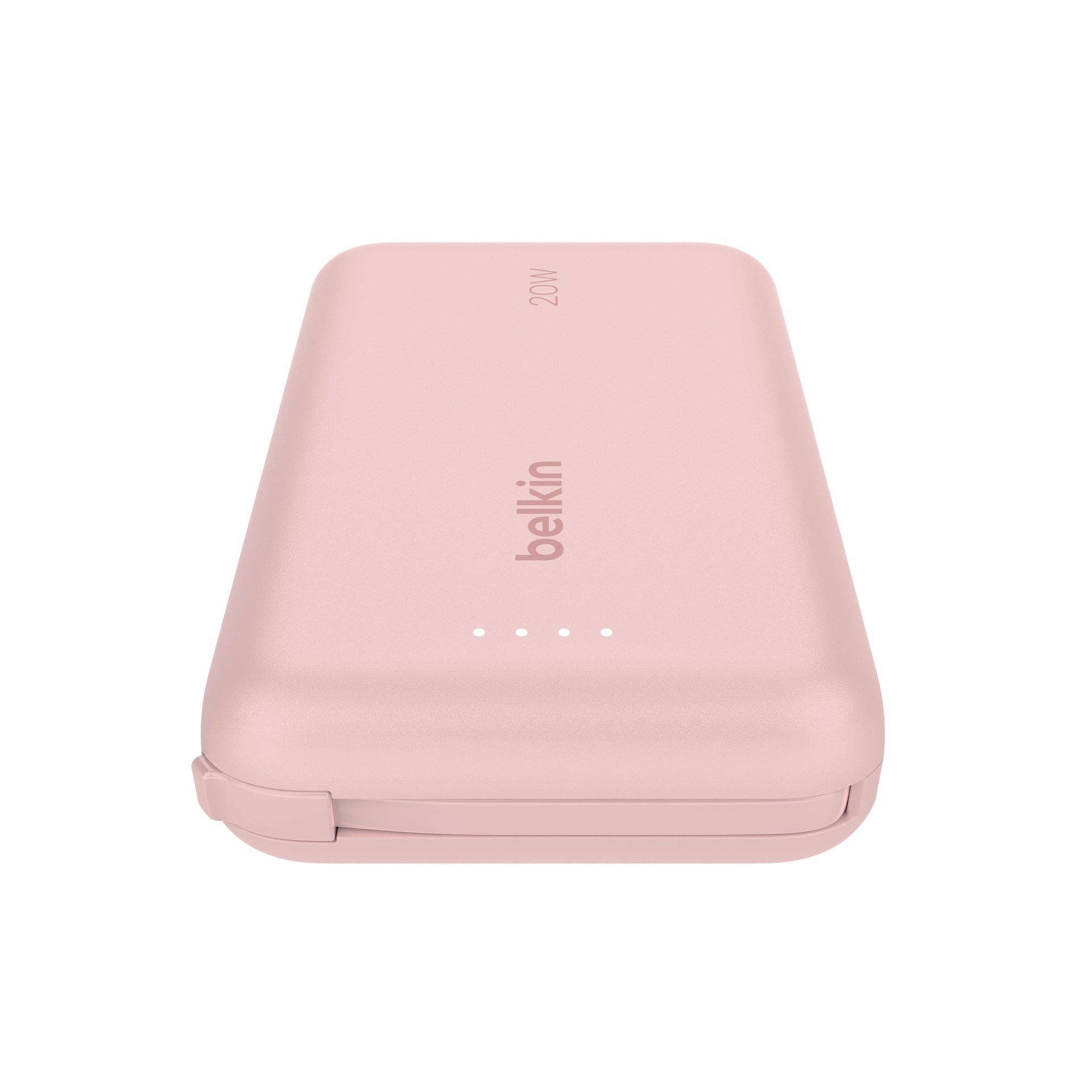 Belkin Powerbank »BoostCharge Power Bank 10K mit integrierten Kabeln«, Belkin BOOST CHARGE Power Delivery Powerbank 10.000mAh, white
