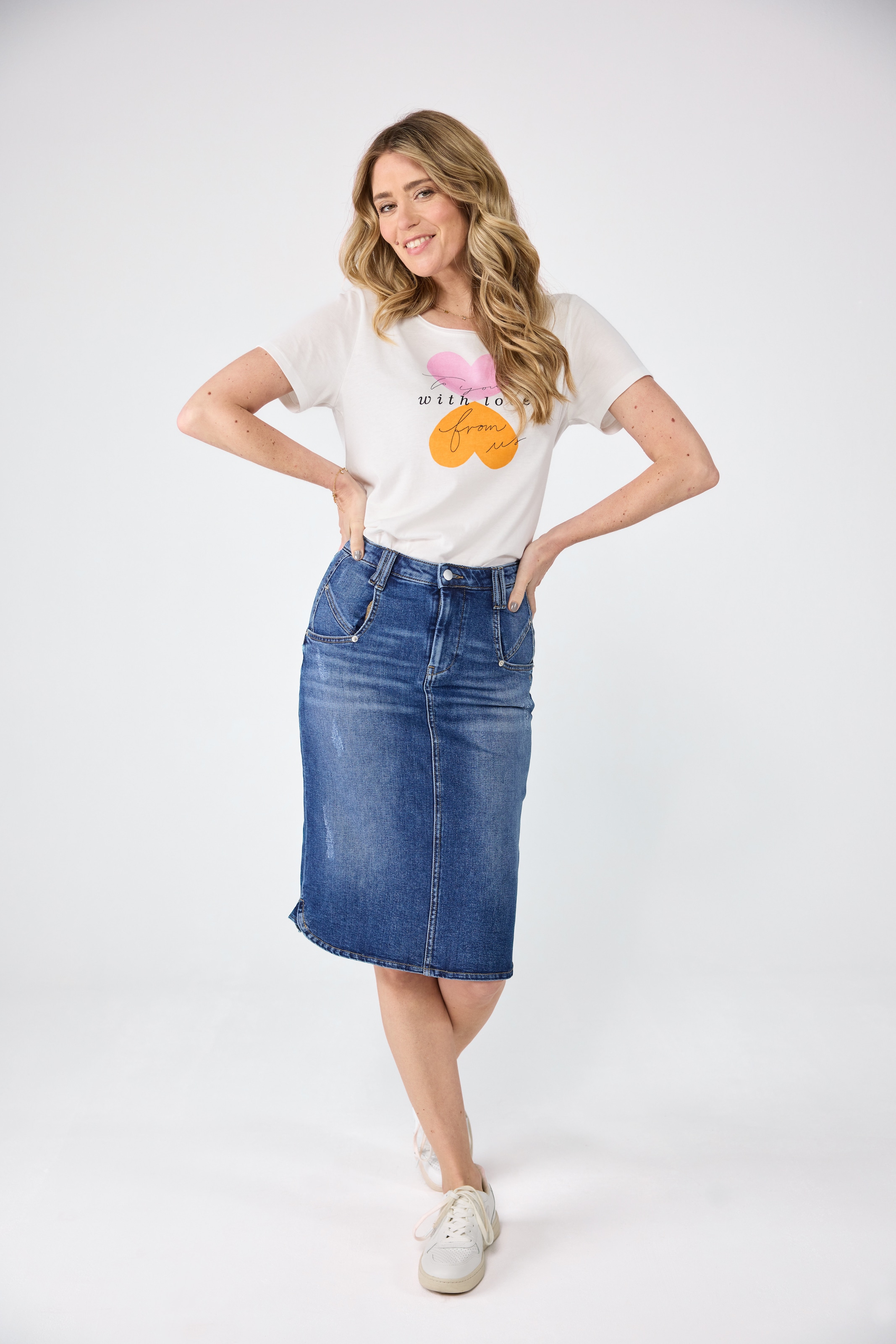 Lieblingsstück Jeansrock »FanciL«, mit Ziernähten