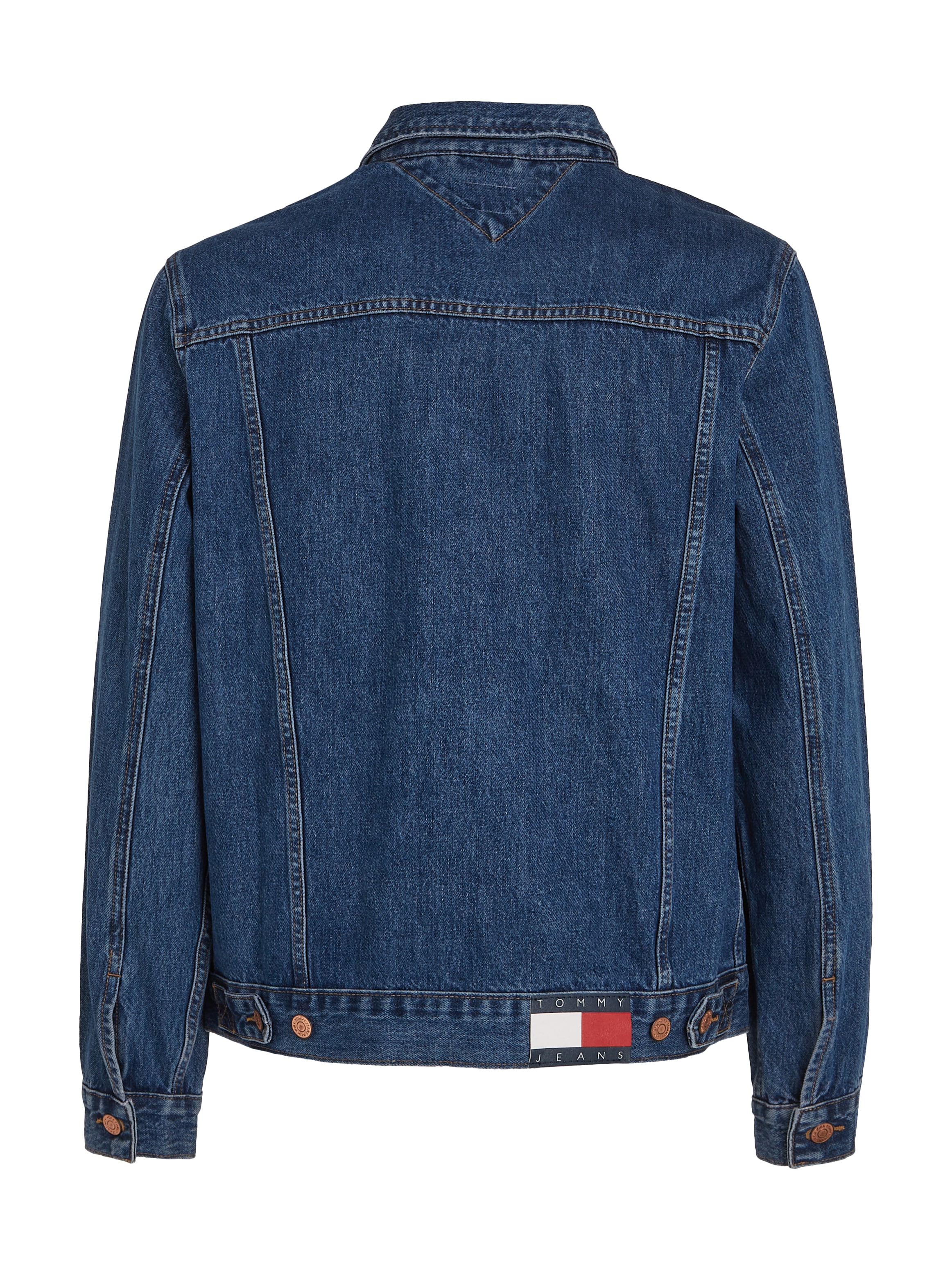 Tommy Jeans Jeansjacke »RYAN RGLR TRCKR JCKT«, leichte Used-Effekte