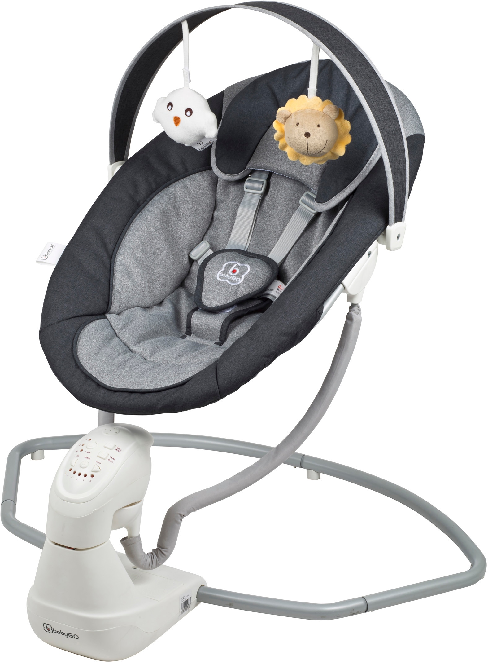 mit bis BabyGo Sound anthracite«, ♕ elektrisch, bei »Cuddly, 9 kg, Babywippe