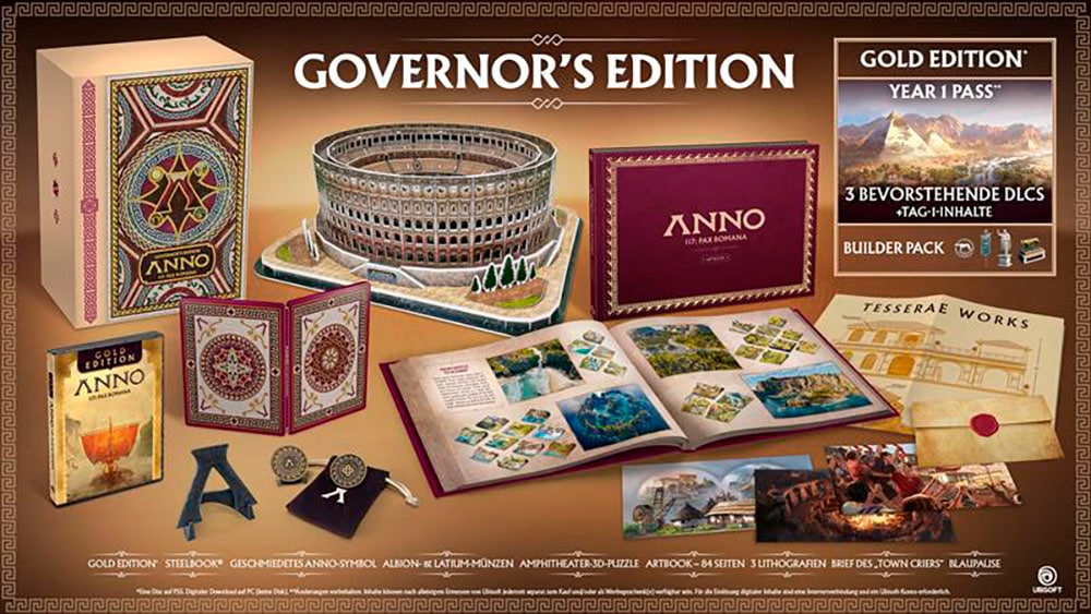 UBISOFT Spielesoftware »Anno 117: Pax Romana Governor's Edition«, PC