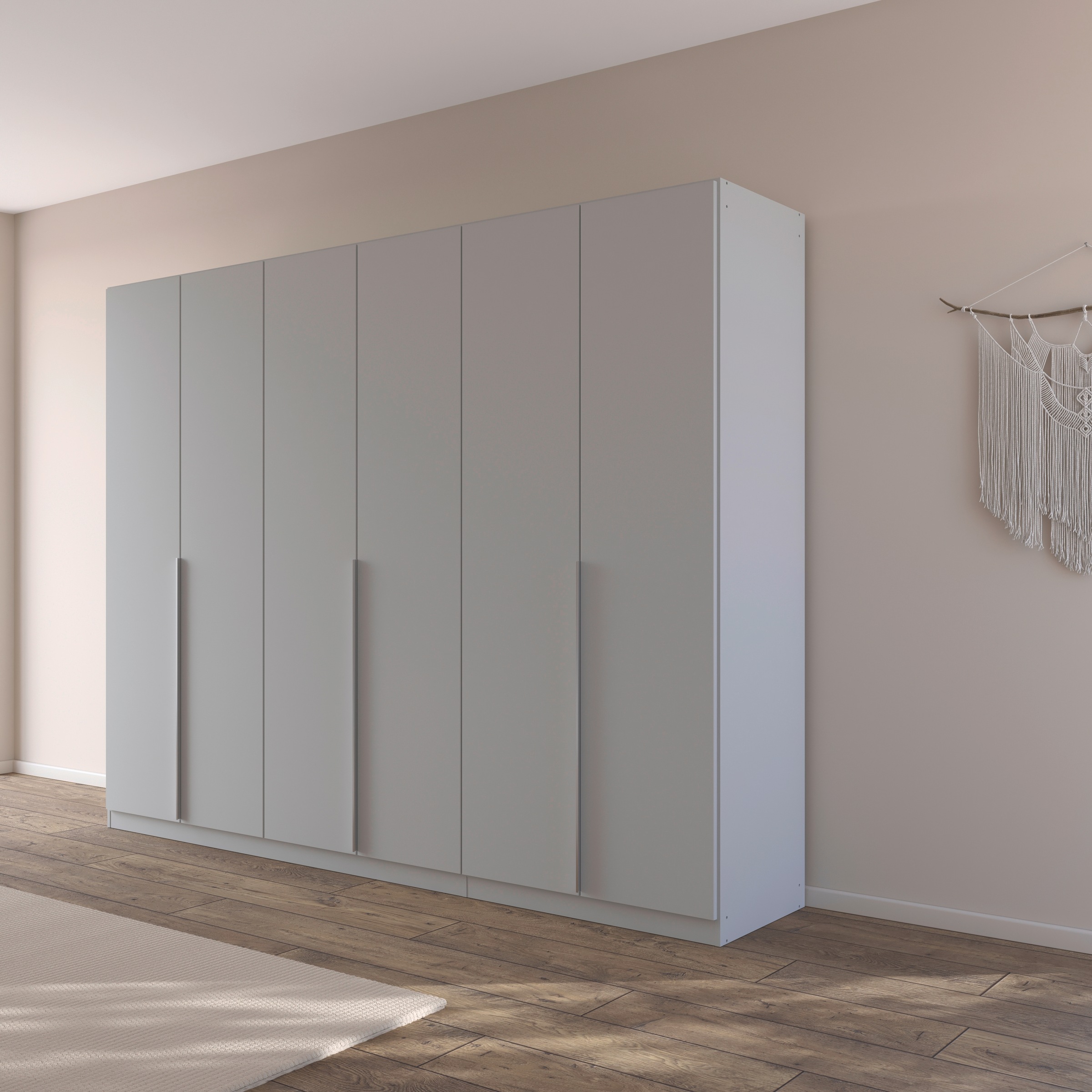 rauch Drehtürenschrank »Kleiderschrank Schrank Garderobe AGORDO TOPSELLER Schlafzimmer«, (in zwei Griff-Farben mit Dekor- oder Hochglanzfront), durchdachte Innenausstattung, in 6 Breiten und 2 Höhen MADE IN GERMANY