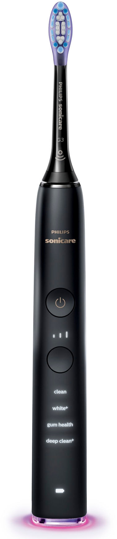 Philips Sonicare Elektrische Zahnbürste »DiamondClean 9400, HX9917«, 2 St.  Aufsteckbürsten, mit integriertem Drücksensor, 4 Putzprogramme und 3  Intensitätsstufen mit 3 Jahren XXL Garantie