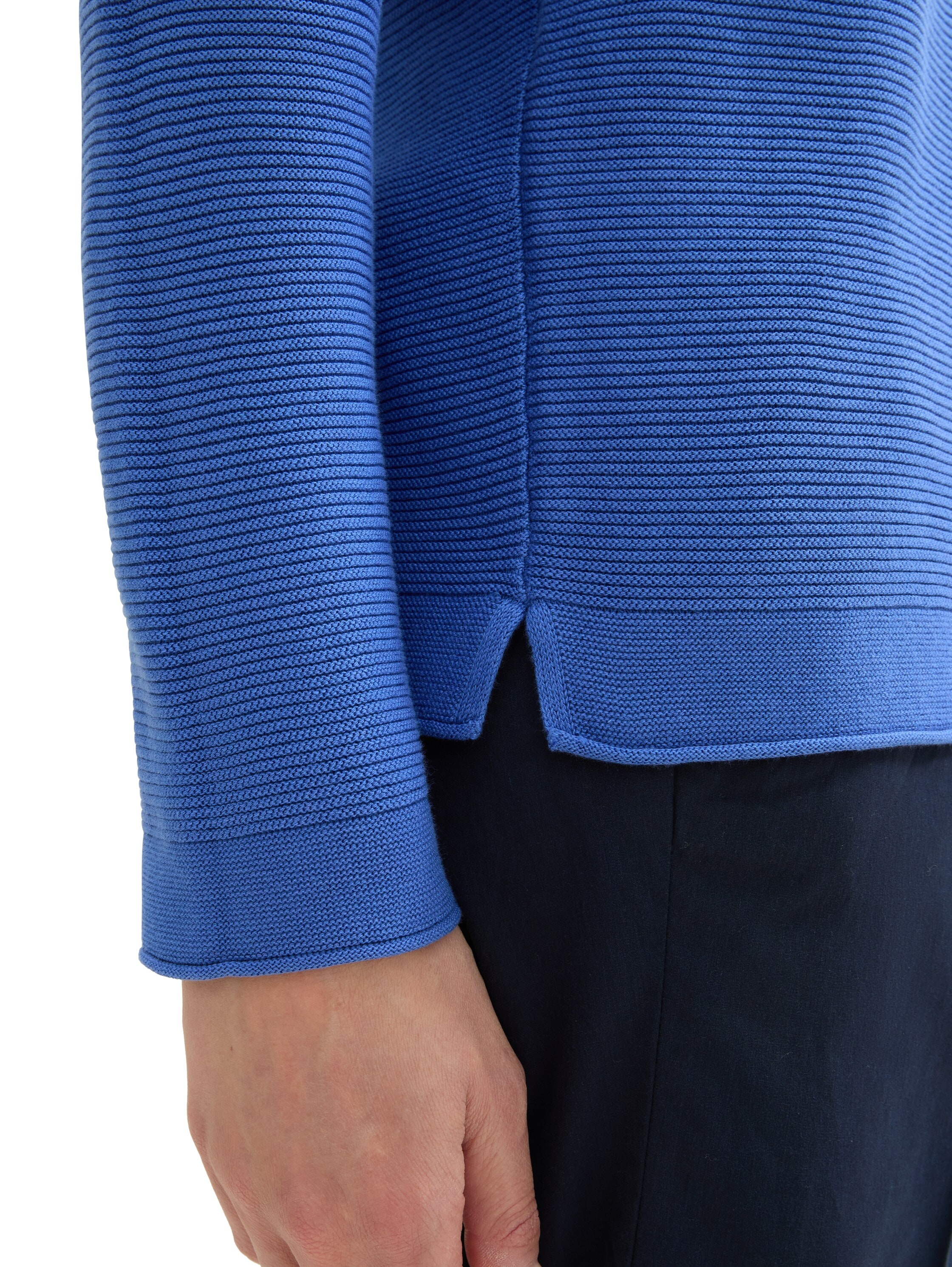 TOM TAILOR Strickpullover, in Streifen Stuktur
