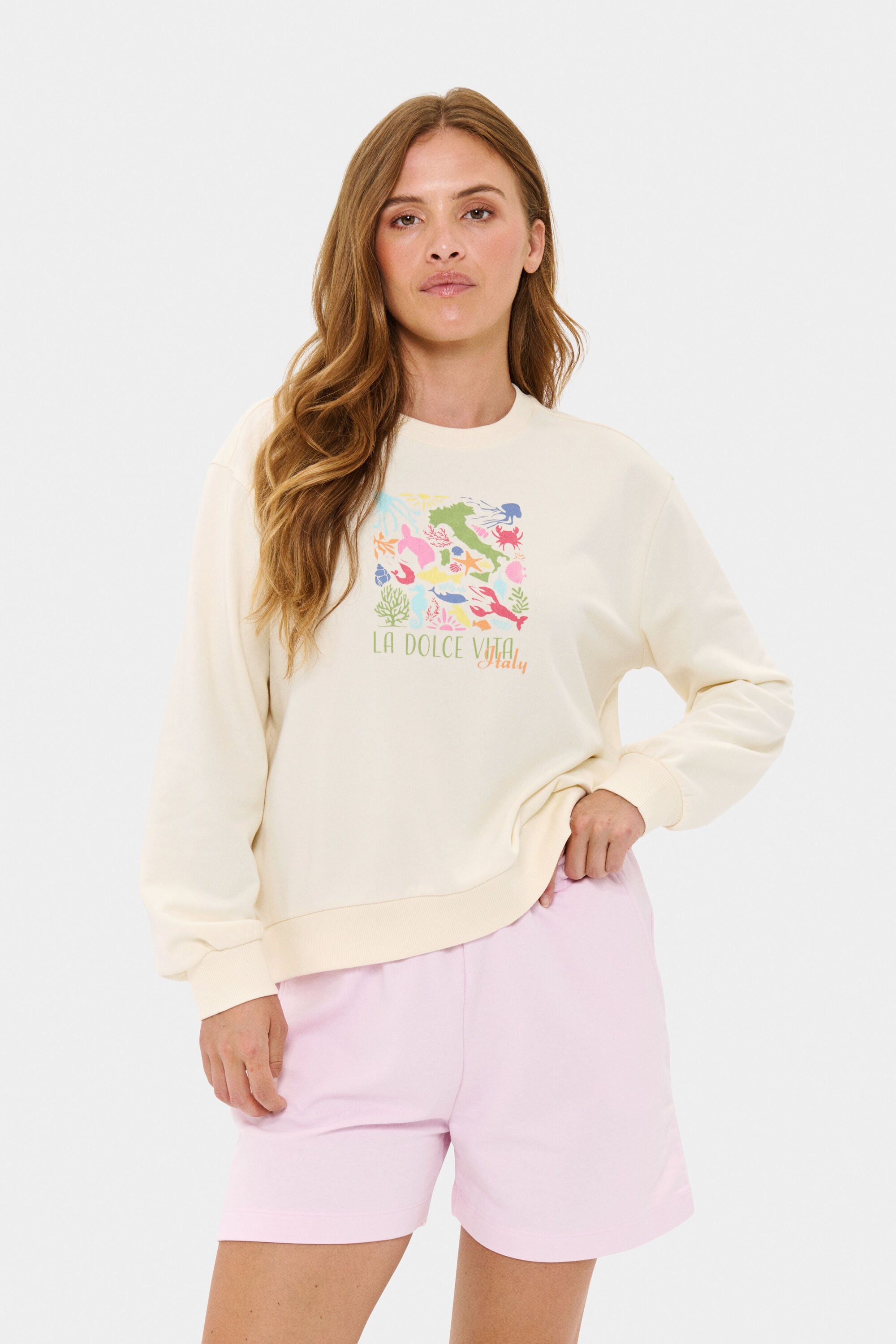 Saint Tropez Sweatjacke »Damen Trackjacket-sweat LoisaSZ«