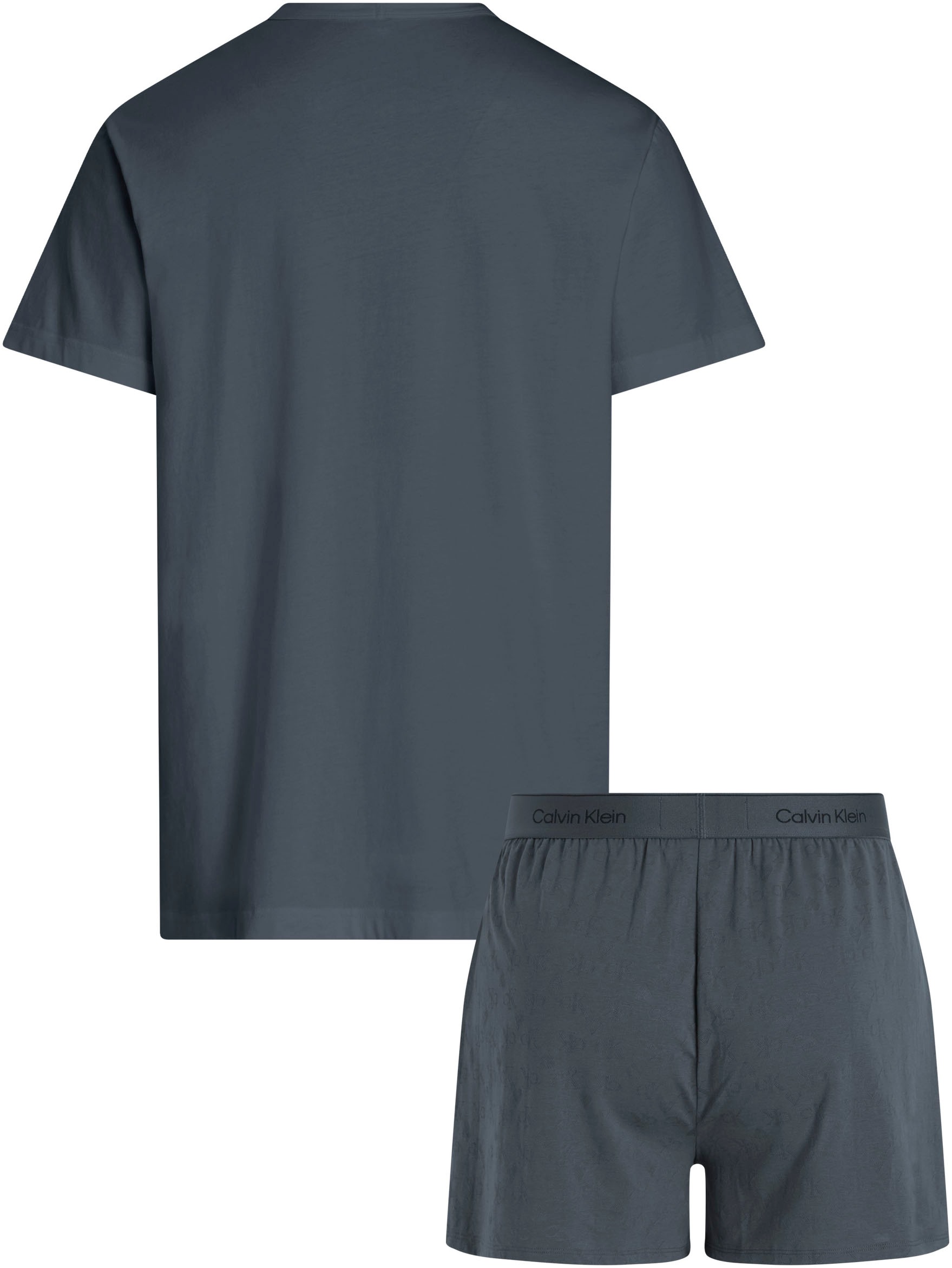 Calvin Klein Underwear Shorty »S/S BOXER SET«, (Set, 2 tlg.), mit Brusttasche