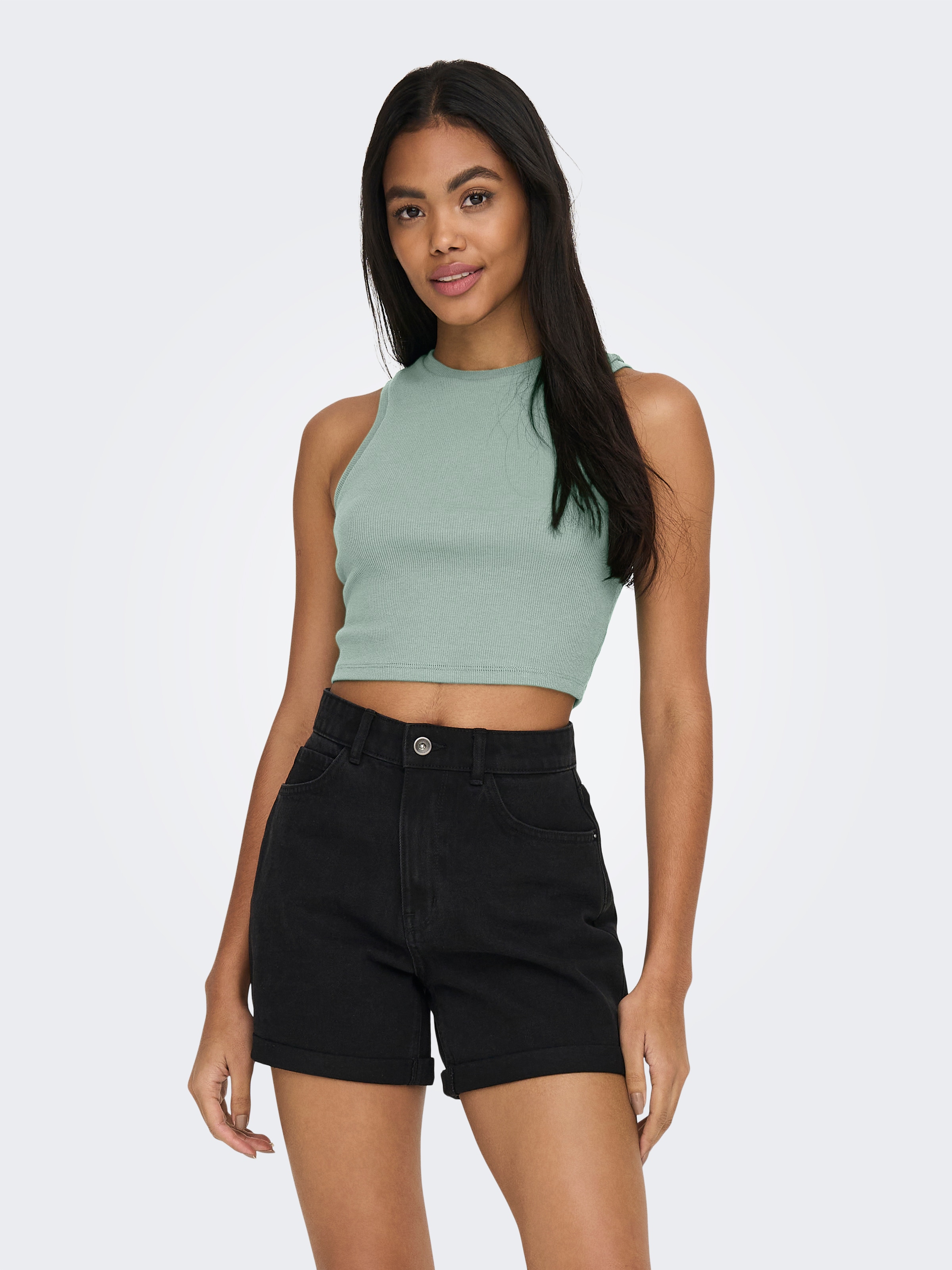 ONLY Tanktop »ONLVILMA S/L CROPPED TANK TOP JRS NOOS«