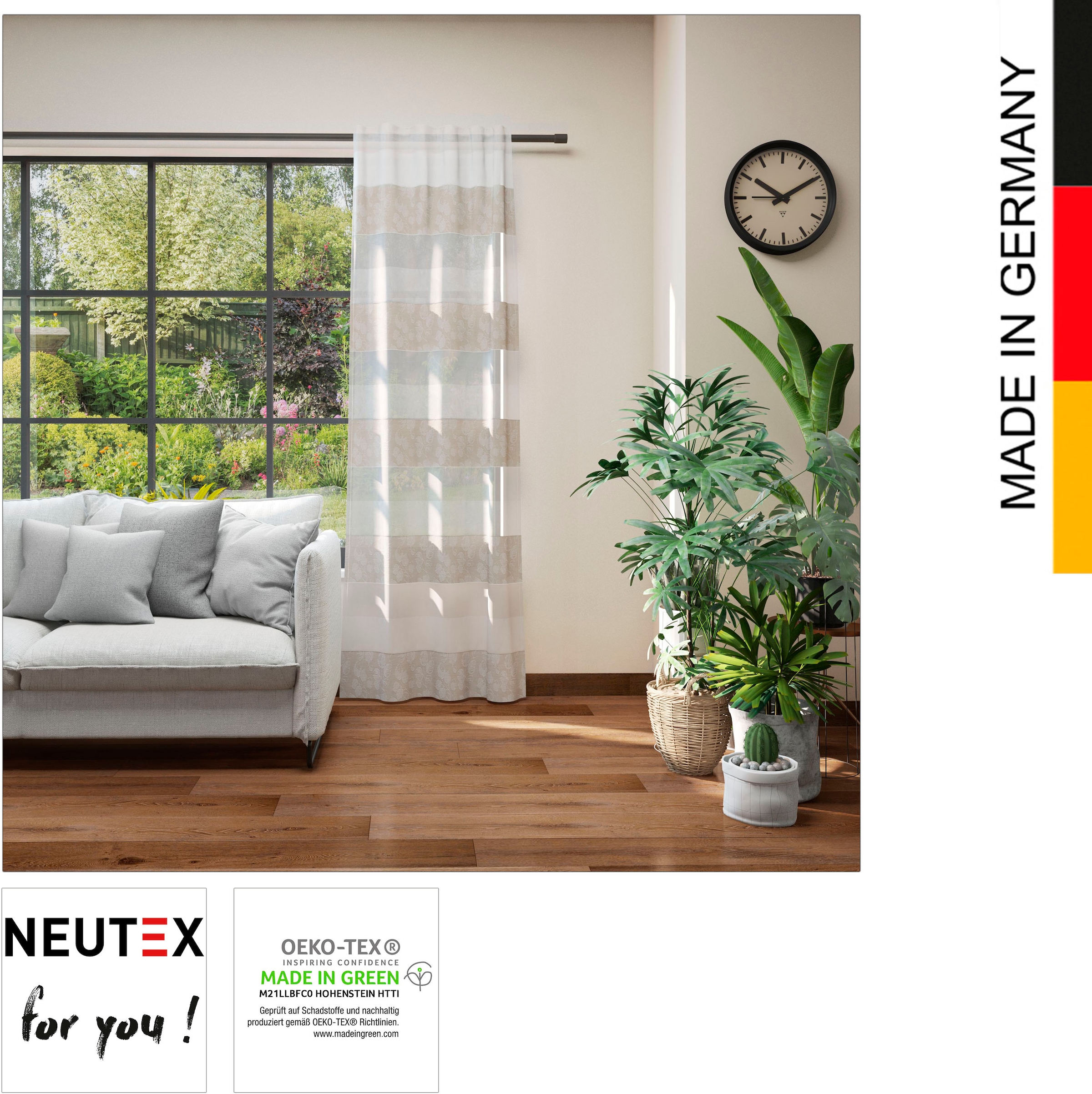 Neutex for you! Vorhang »Dorina«, (1 St.), softe weichfließende Dekoqualität | Fertiggardinen