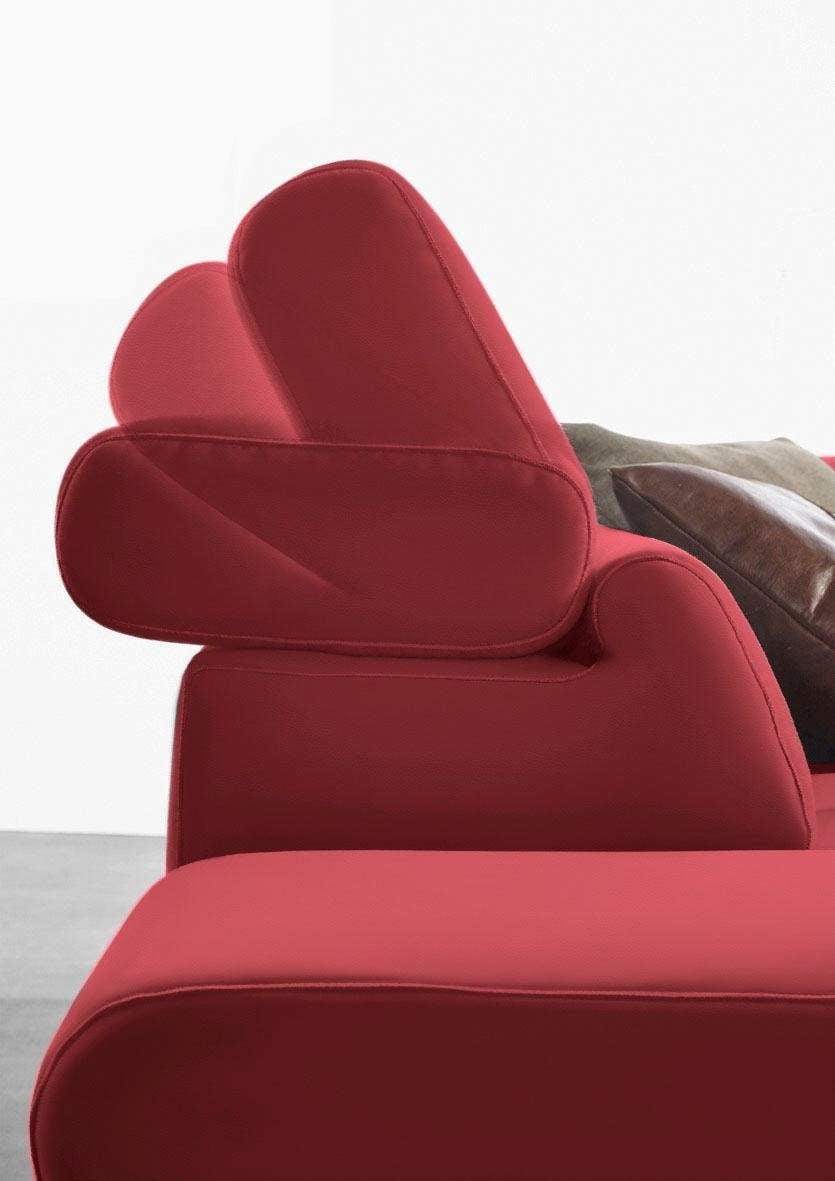 W.SCHILLIG Ecksofa »finn, toller Sitzkomfort, L-Form, hochwertige Verarbeitungsdetails«, German Design Award 2016, Fußgestell Chrom glänzend, Breite 281 cm
