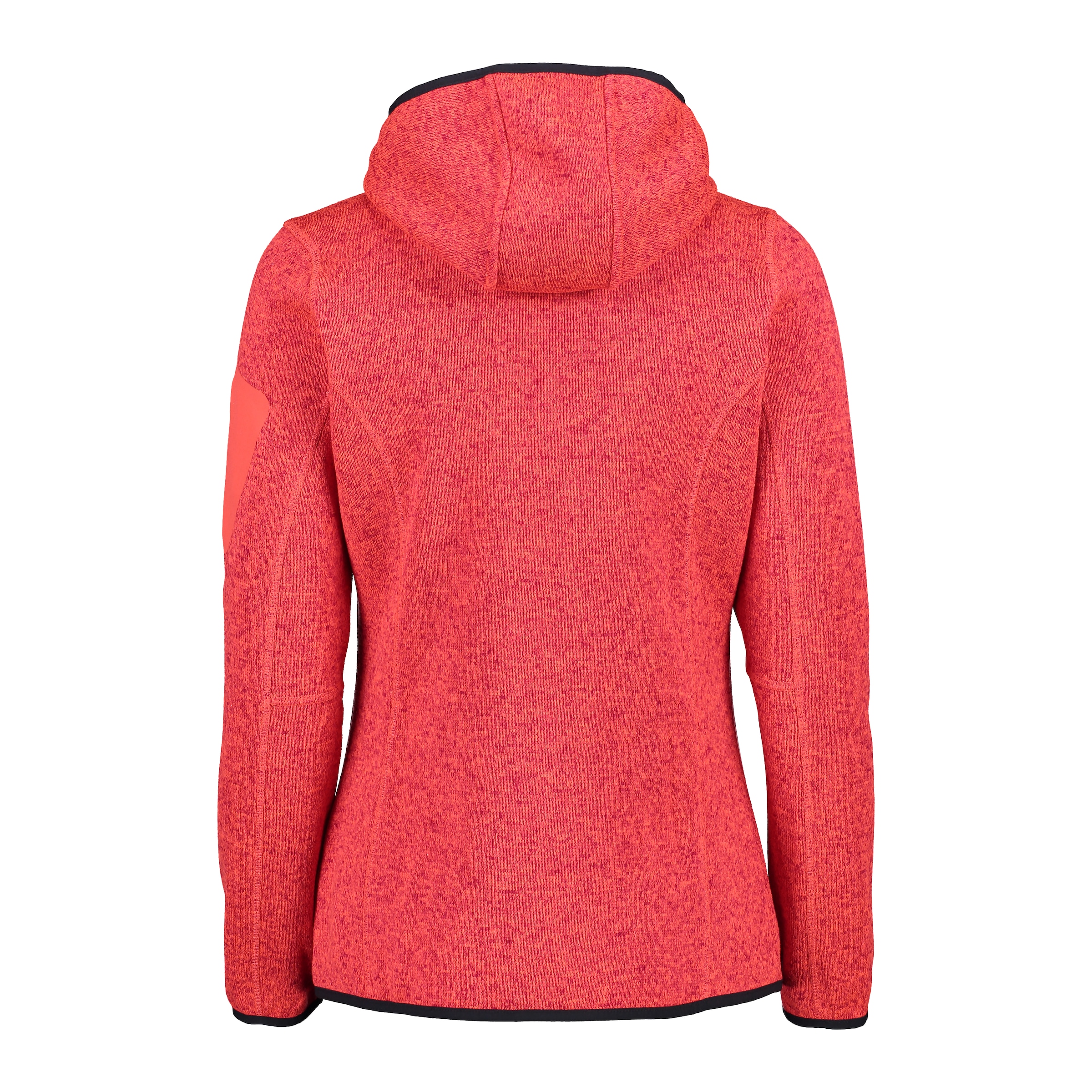 CMP Strickfleecejacke »KNITTED MELANGE HOODY WOMAN HOODY«, (1 St.), mit Kapuze, Wärmend und