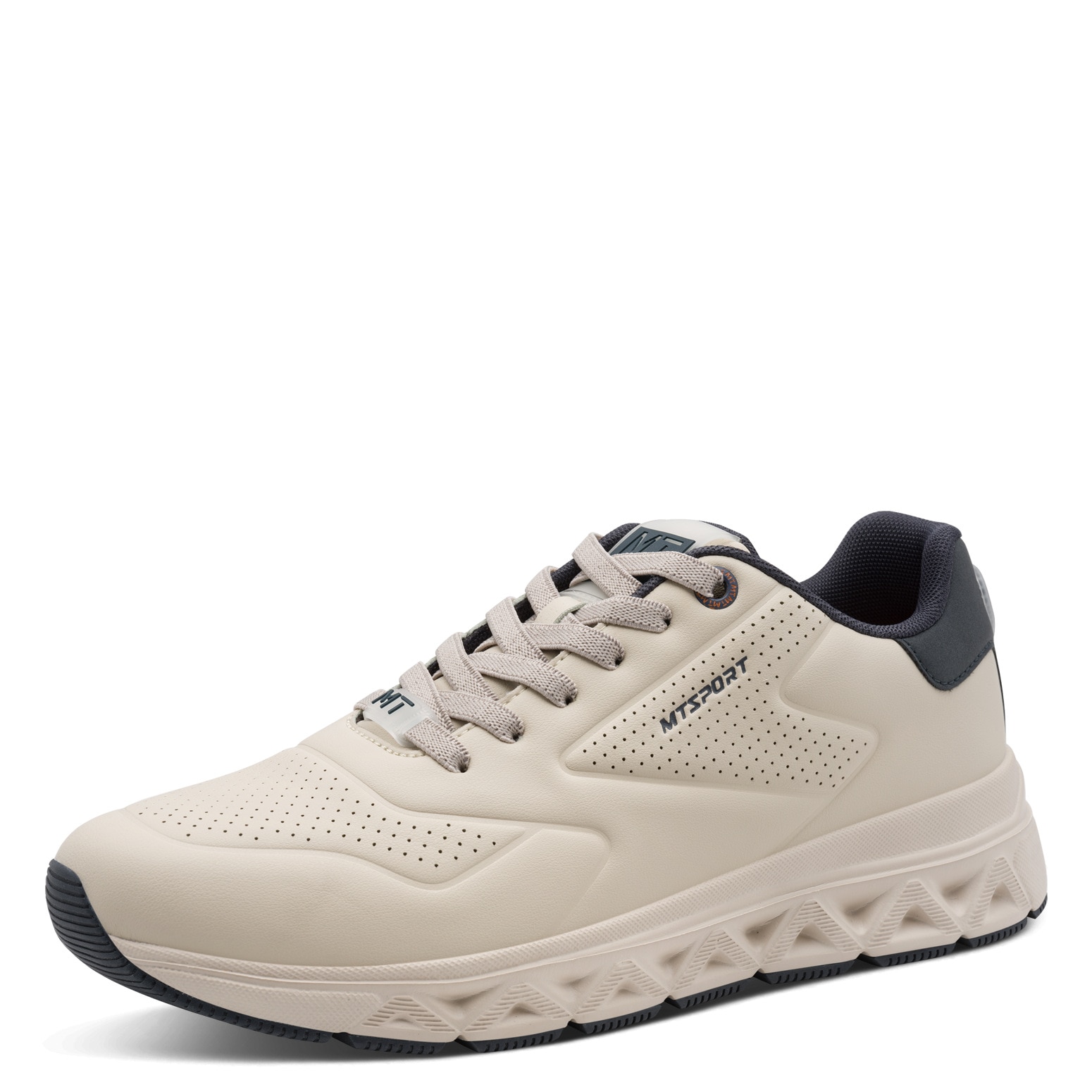 MARCO TOZZI Plateausneaker  , Freizeitsch, Halbschuh, Schnürschuh mit Perforierung und Ziernähten