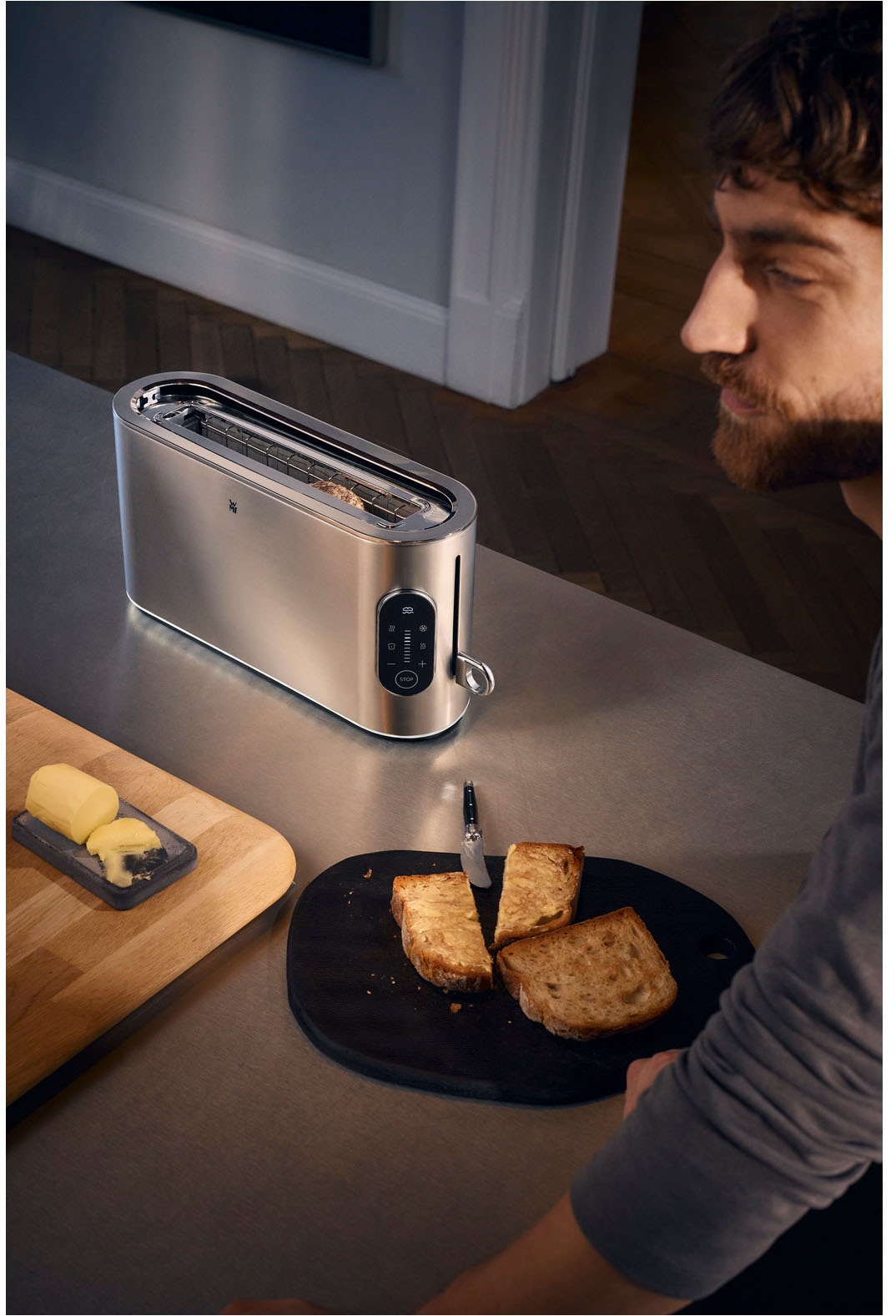 WMF Toaster »Lumero«, 1 langer Schlitz, für 2 Scheiben, 980 W