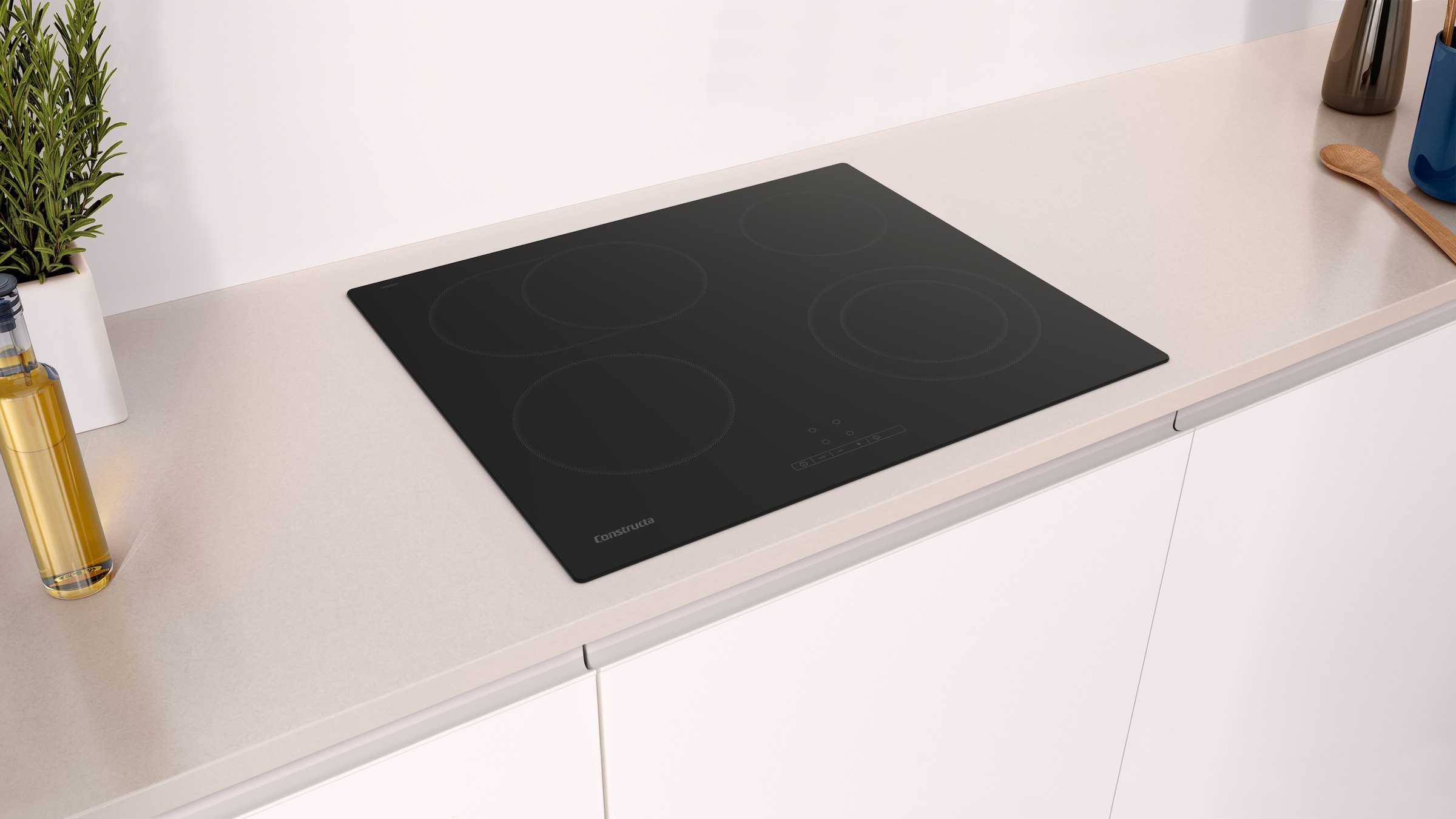 Constructa Backofen-Set »CF4M28063«, mit Teleskopauszug nachrüstbar, Pyrolyse-Selbstreinigung