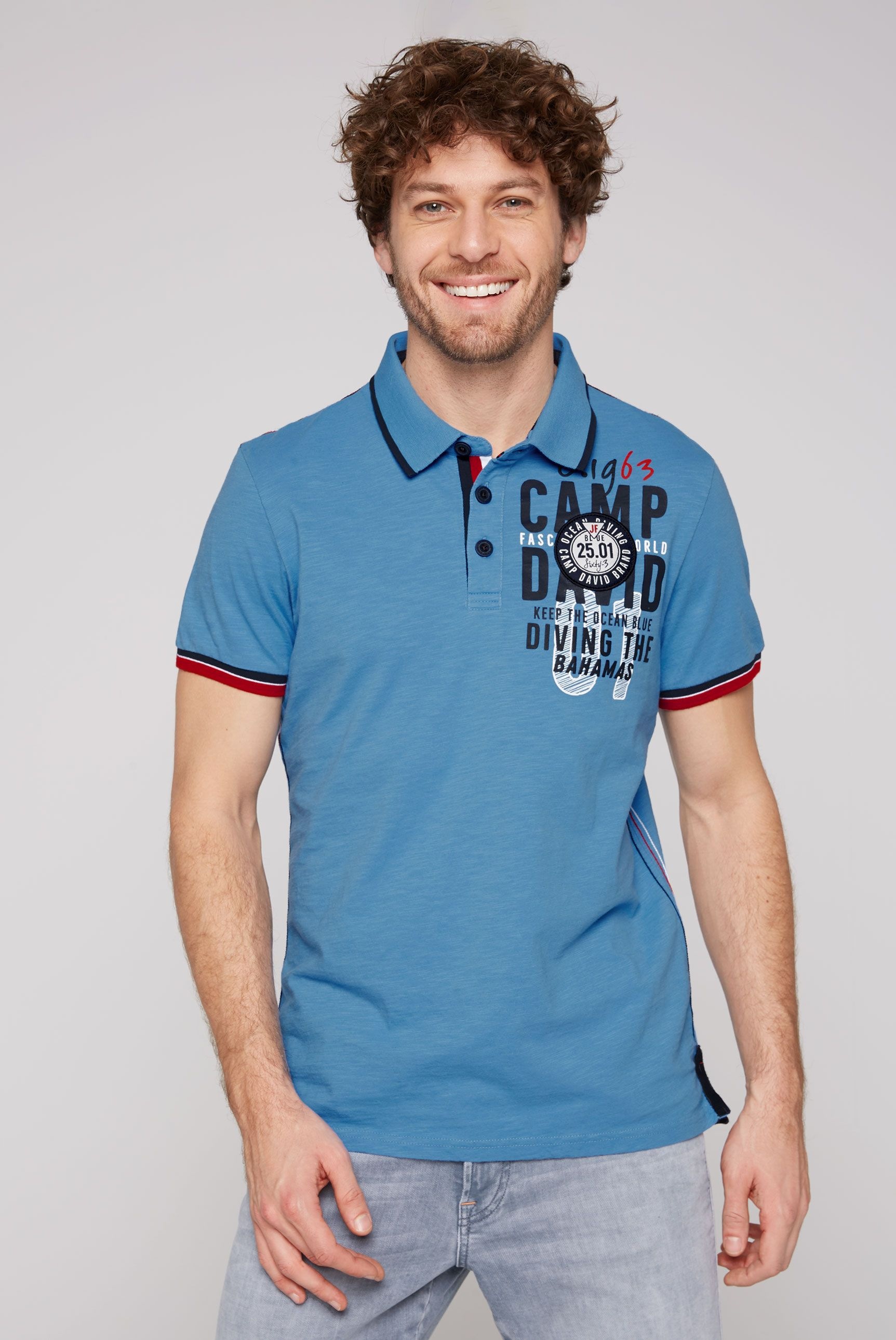 CAMP DAVID Poloshirt, mit Kontrastnähten kaufen