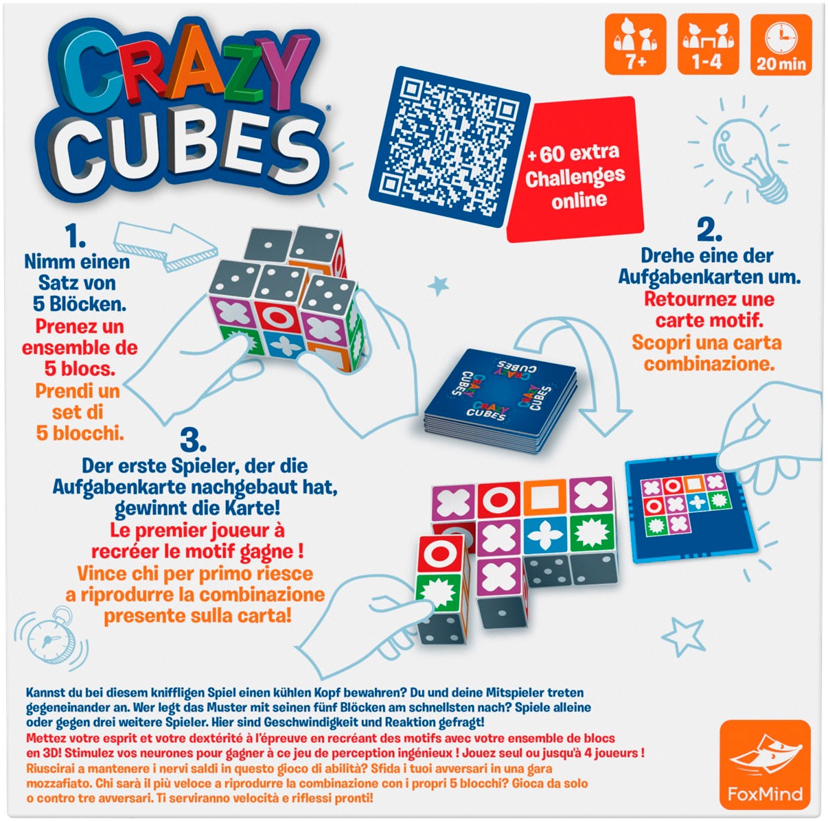 Spiel »FOXMIND, Crazy Cubes«