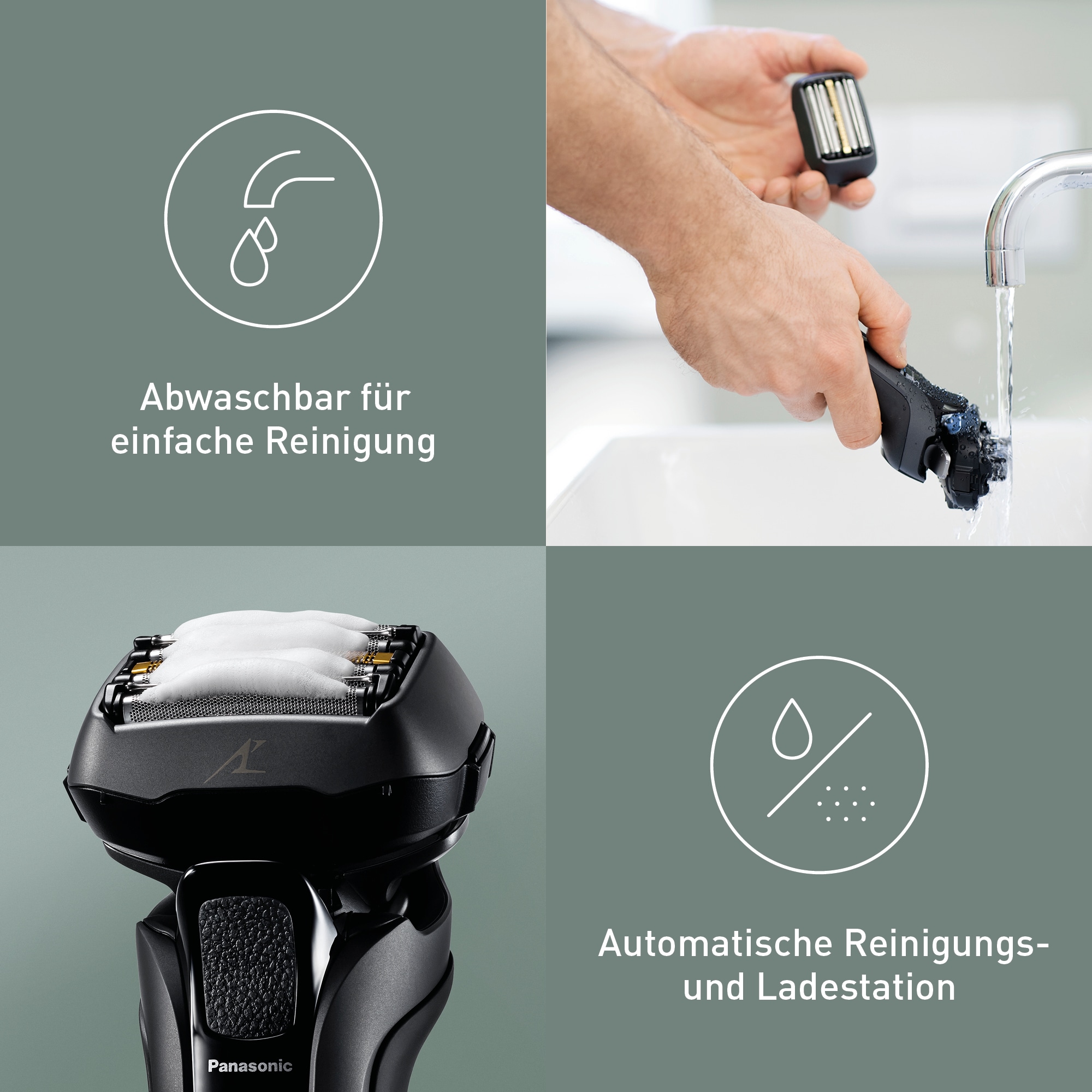 Panasonic Elektrorasierer »Series 900 Premium Rasierer ES-LV6U«, Langhaartrimmer