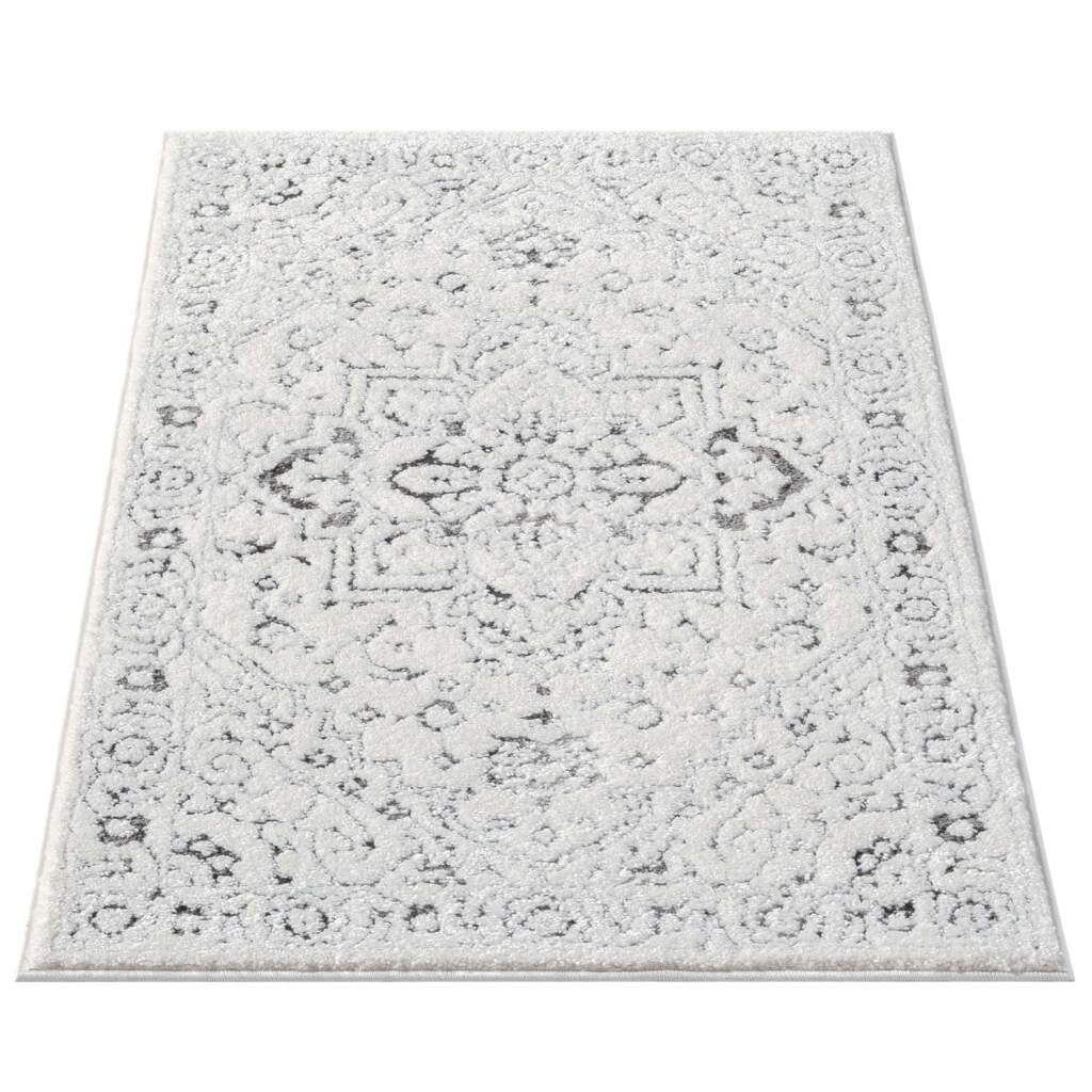 Carpet City Teppich »LOUNGE 0638« rechteckig 15 mm Höhe Kurzflor-Teppich Modern, Hoch-Tief-Struktur,  Wohnzimmer, Schlafzimmer