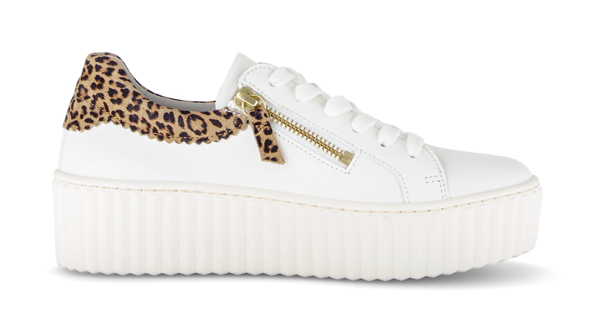 Gabor Plateausneaker  , Freizeitschuh, Halbschuh, Schnürer mit zwei Reißverschlüssen