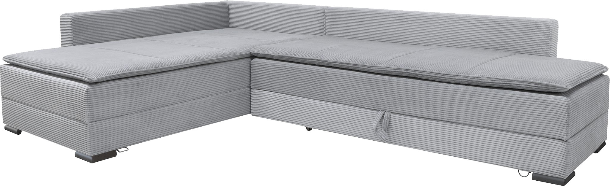INOSIGN Ecksofa, inklusive Bettfunktion und Bettkasten