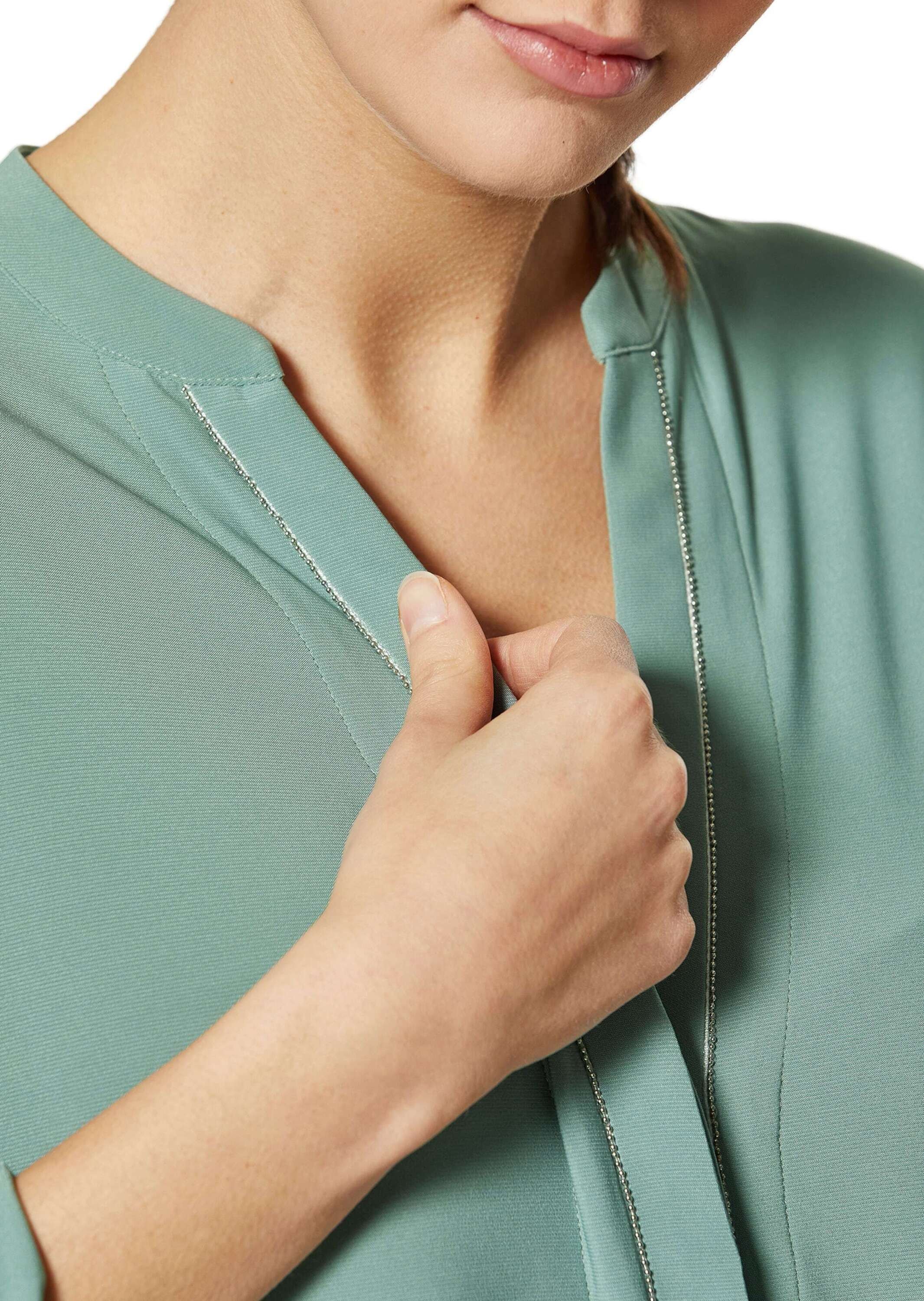 MADELEINE Langarmbluse »Longhemd Langes Hemd mit feinem«