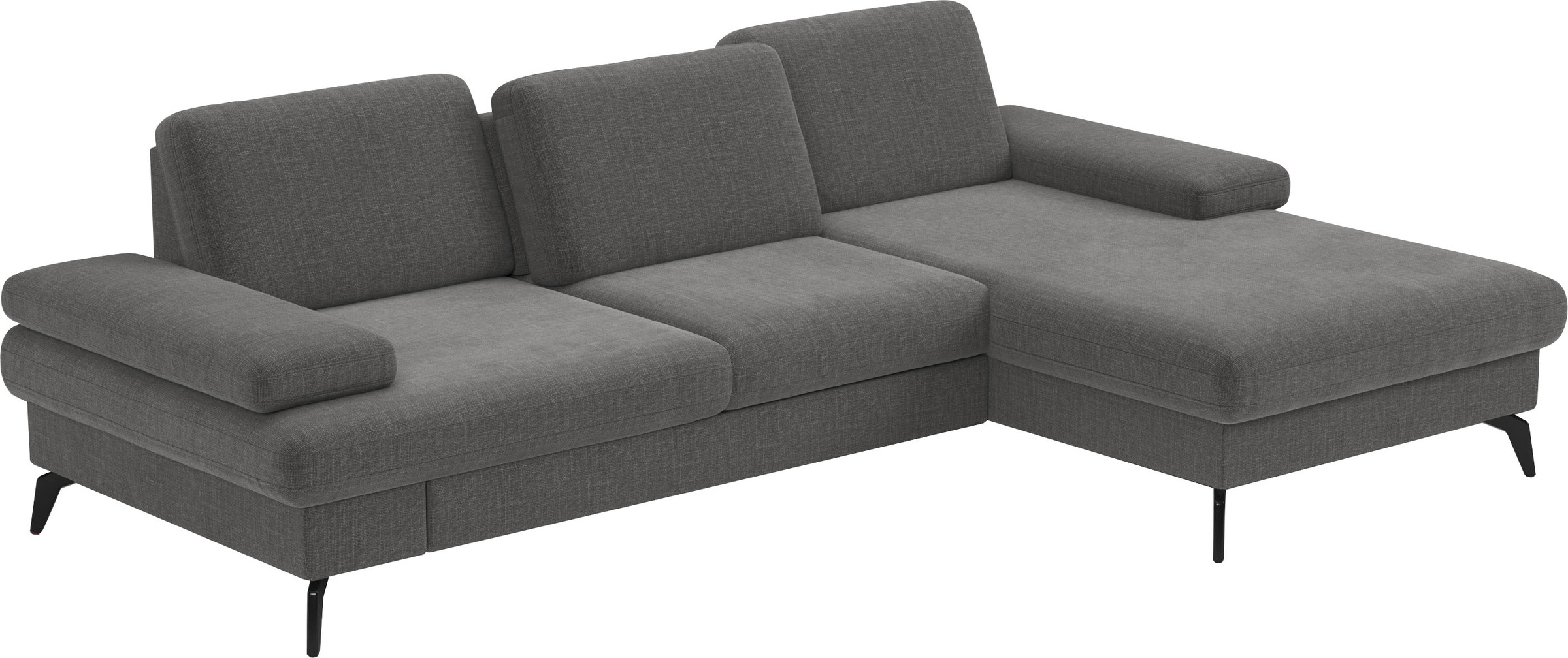 sit&more Ecksofa »Morris L-Form, inkl. Sitztiefenverstellung«, wahlweise mit Armteilverstellung, Bettfunktion & Bettkasten