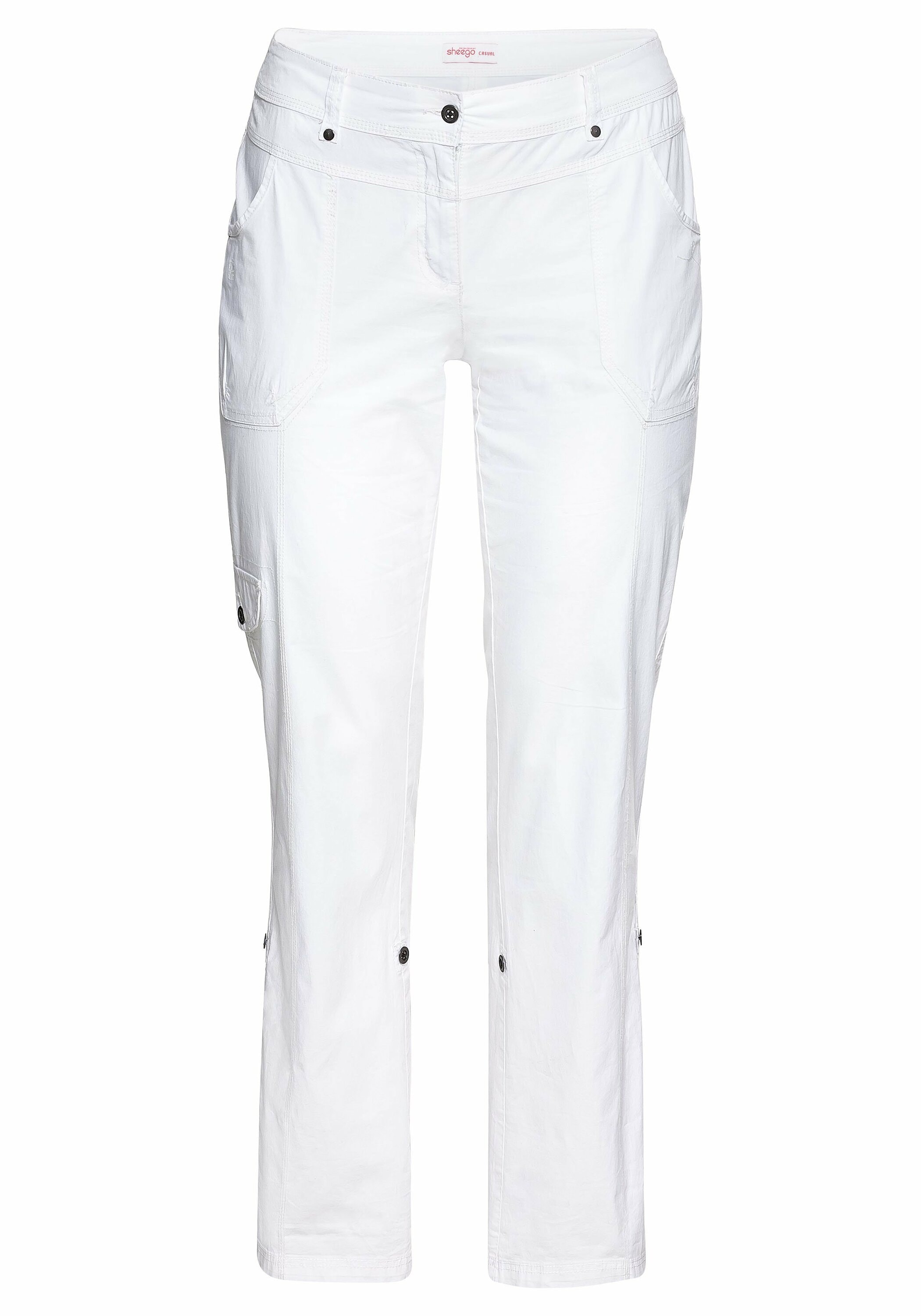 Sheego Cargohose »Hose mit Krempelfunktion«