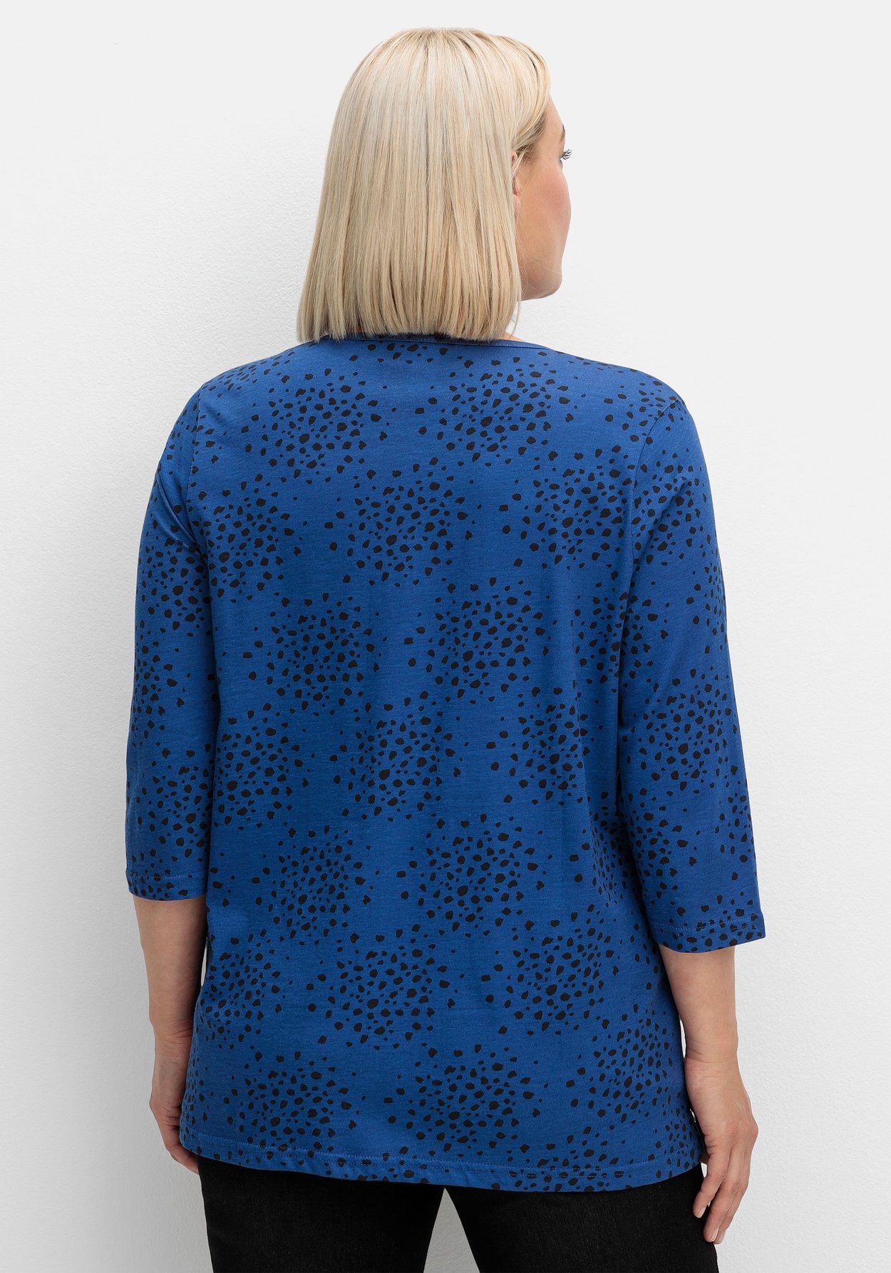 Sheego 3/4-Arm-Shirt »3/4-Arm-Shirt mit Konfetti-Print«, mit Konfetti-Print