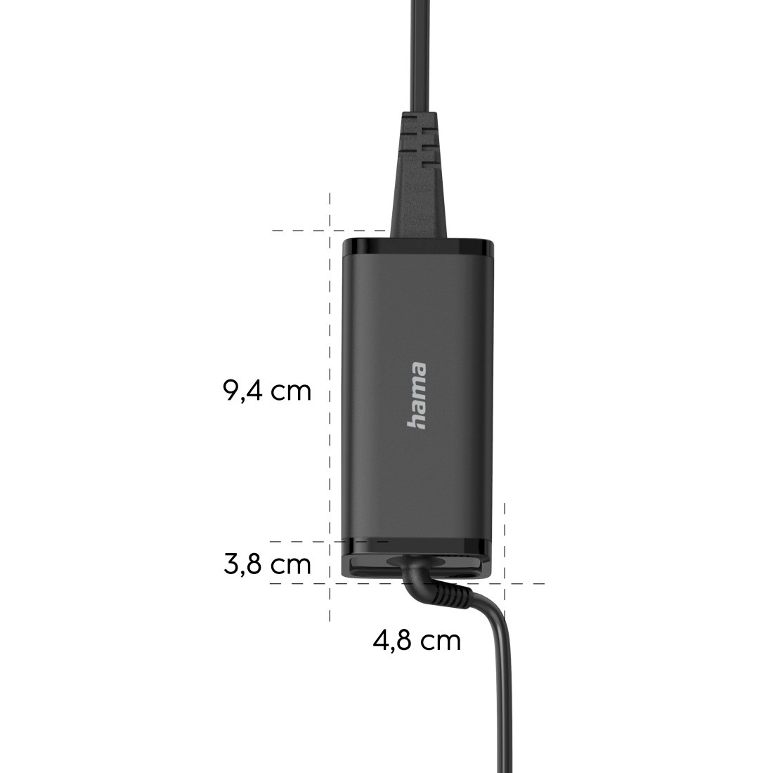 Hama Notebook-Netzteil »Laptop-Ladekabel 5-20V/100W, Universal, USB-C, GaN, Power Delivery«