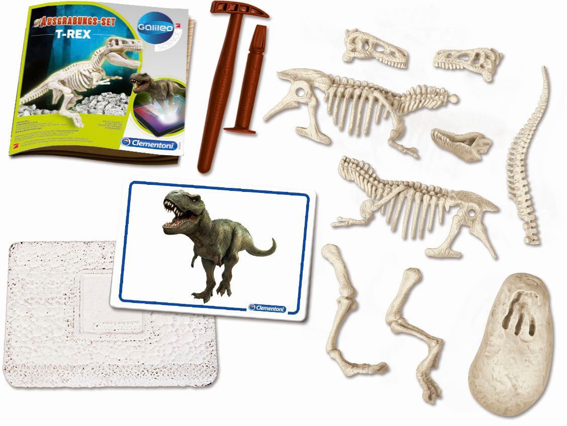 Clementoni® Experimentierkasten »Galileo, Ausgrabungs-Set T-Rex«, Made in Europe