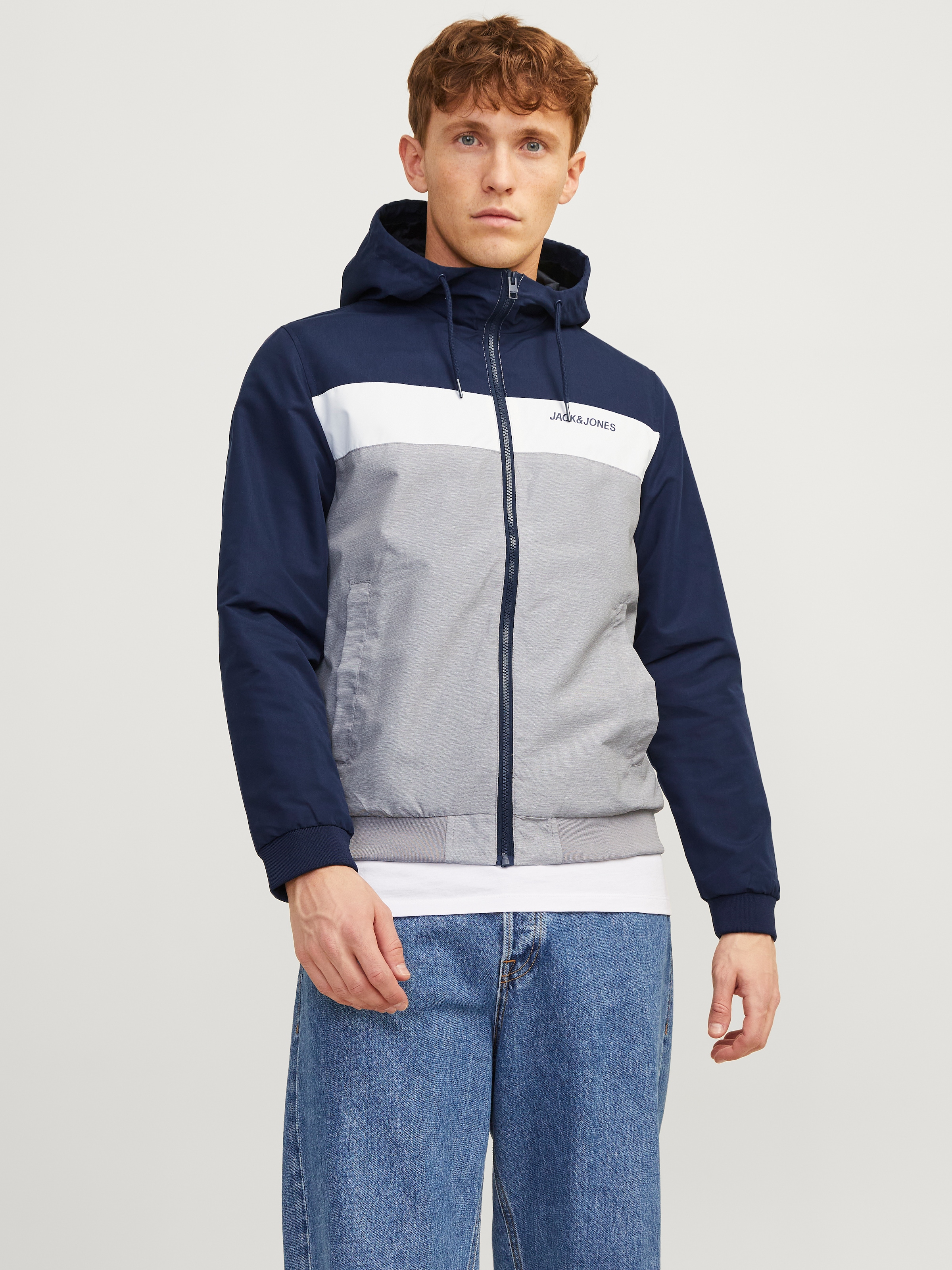 Jack & Jones Blouson »JJERUSH mit Kapuze« mit Kapuze Kunstfaser, regular fit