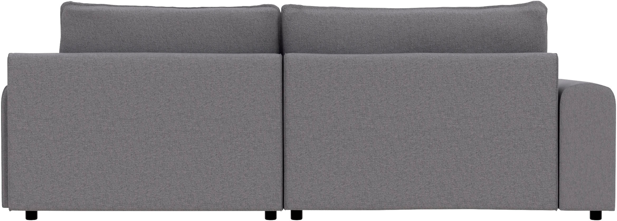 TRENDMANUFAKTUR Ecksofa »Fordon, Schlafsofa mit Bettkasten, Couch in L-Form, Breite 250 cm« in Struktur LUMOS, 3D-Effekt, anthrazit, Recamiere rechts