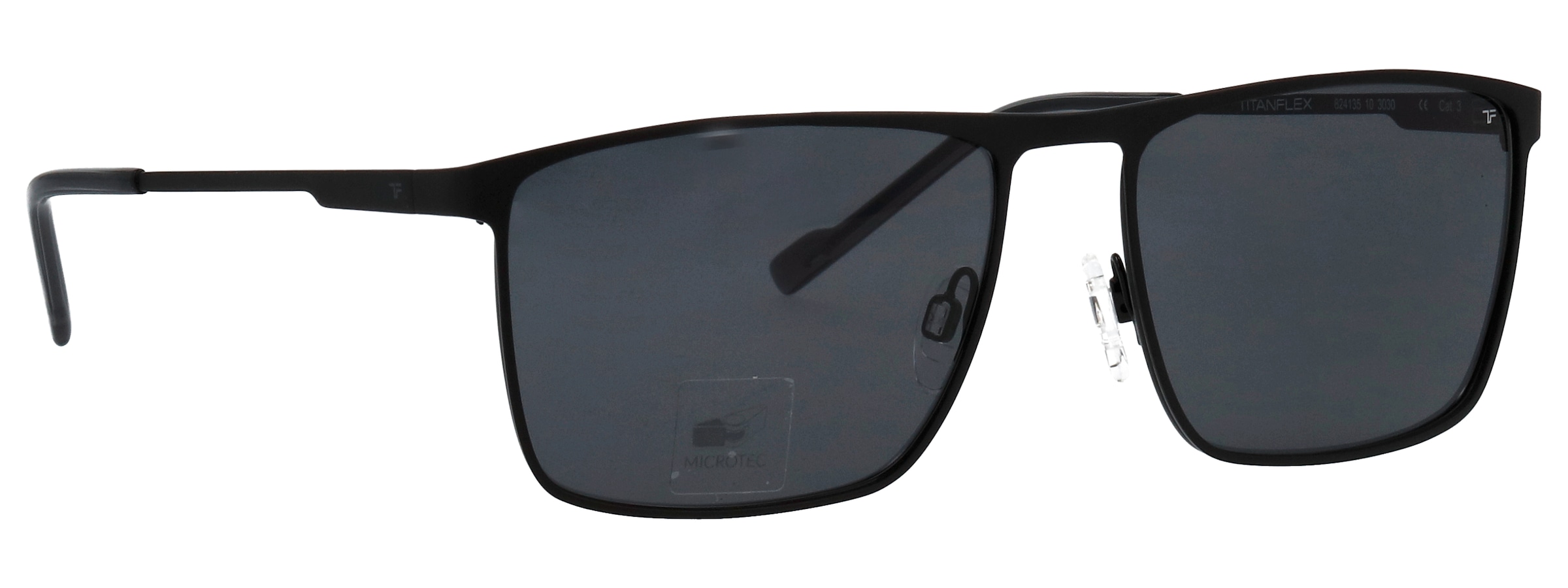 TITANflex Sonnenbrille »Modell 824135« Form Karree/Soft, Logoschriftzug auf Bügel, Titanflexfassung