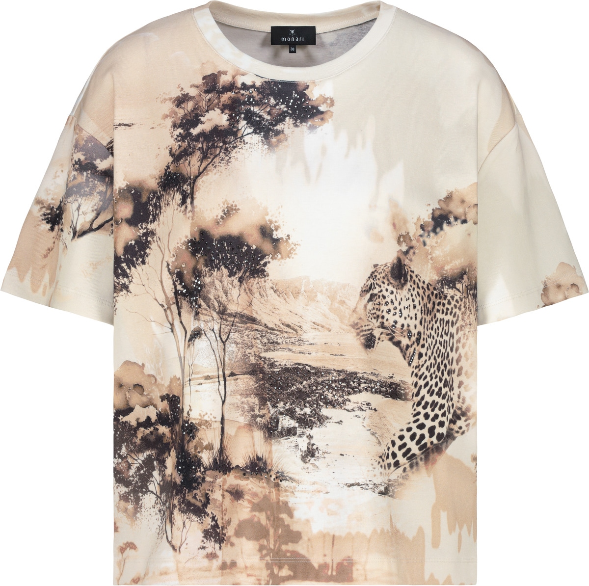 Monari T-Shirt »Shirt Savanne allover« Regular fit mit Savanne-Print