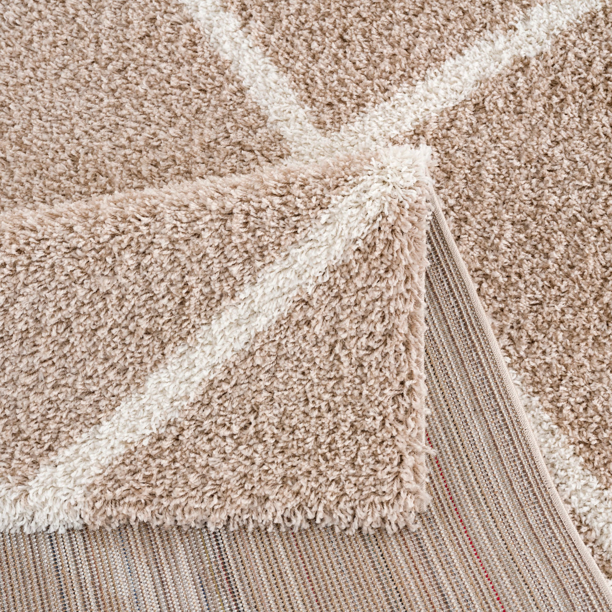Sanat Hochflor-Teppich »Madrid« rechteckig 30 mm Höhe Wohnzimmer, Langflor, Shaggy Teppich