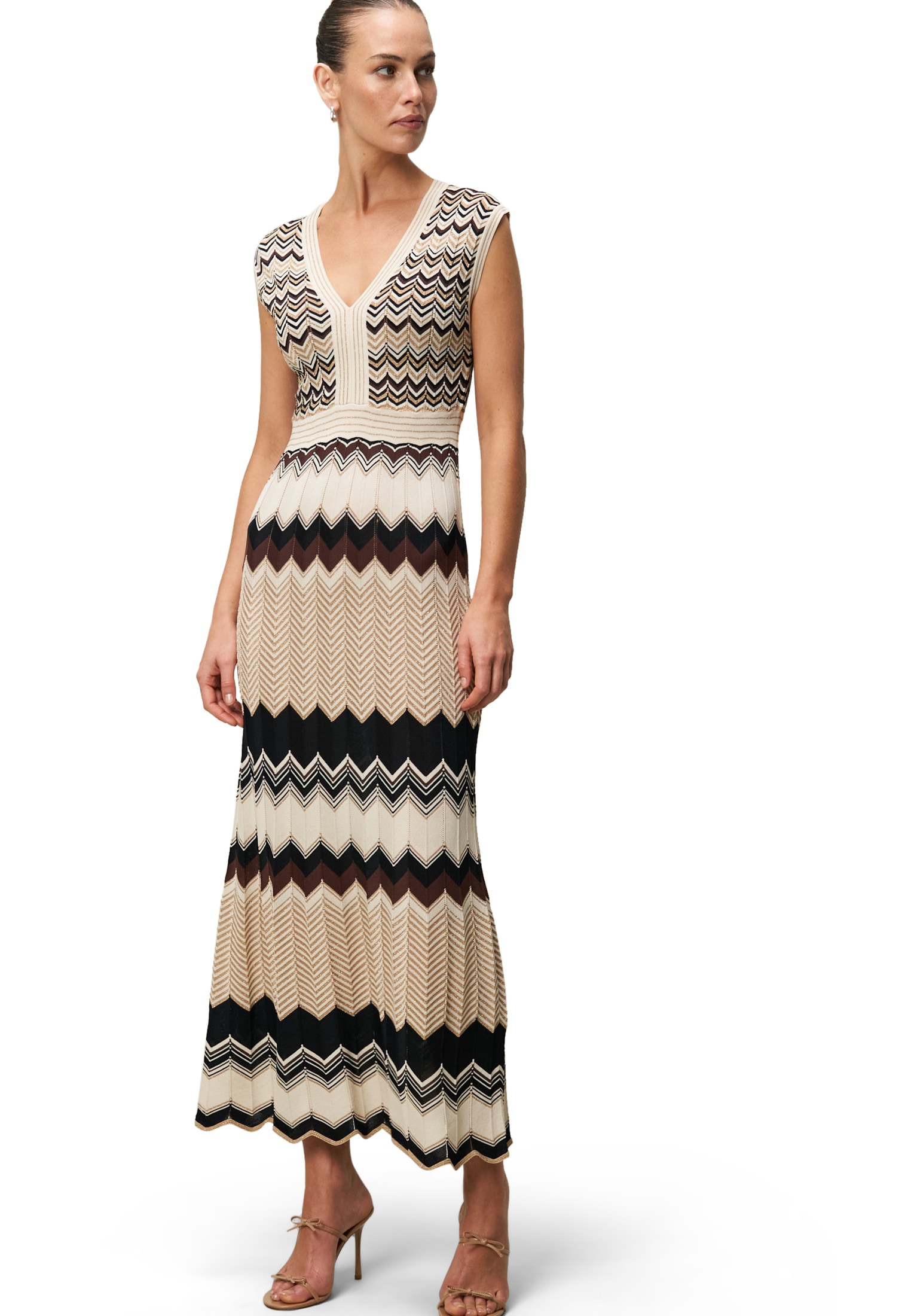Zero Strickkleid »Strickkleid mit Zickzackmuster«